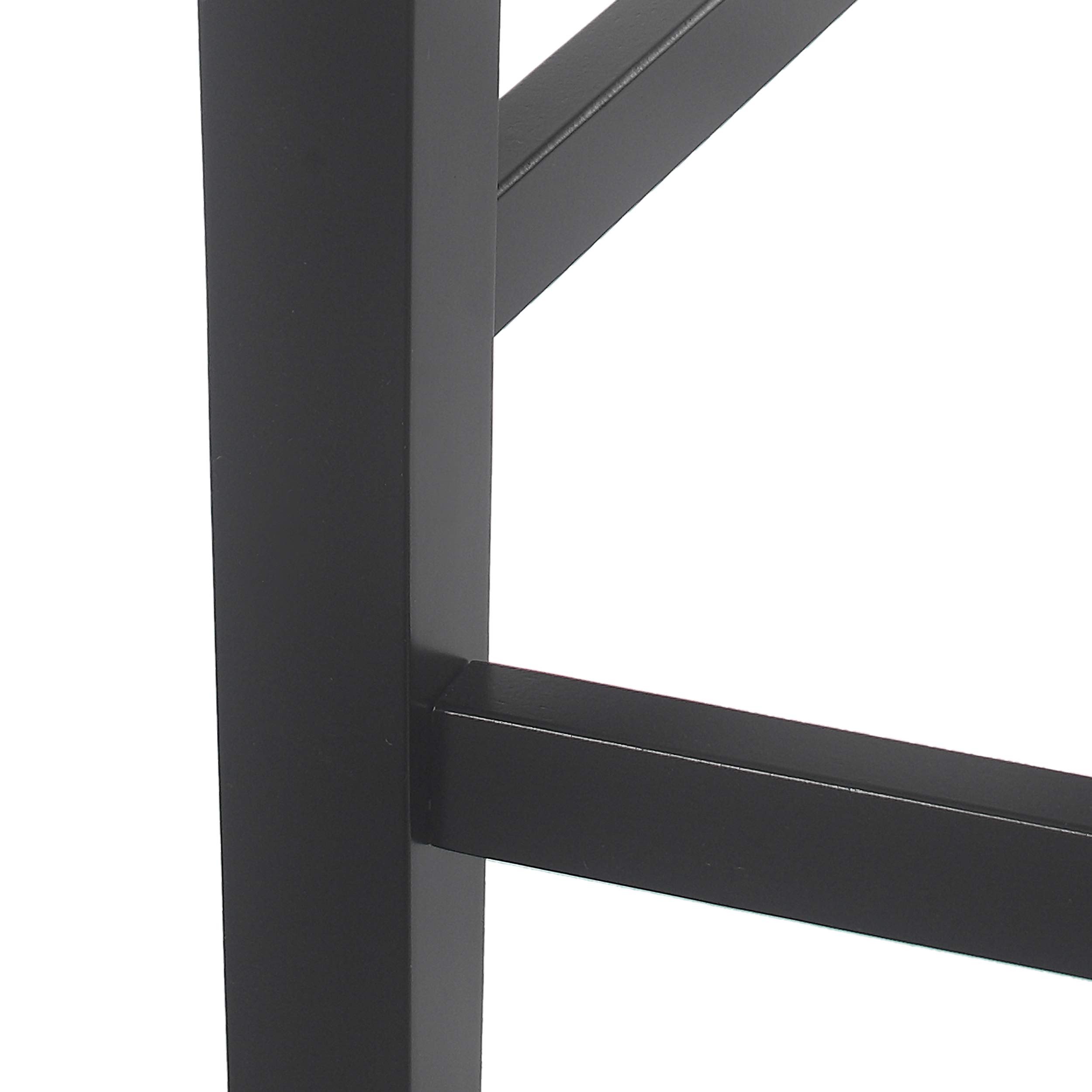 Christopher Knight Home Emory Counter Stool Set of 2, Black Bar Stools for Kitchen Island, Breakfast Nook & Home Bar - Modern Counter Height Stools with Metal Frame