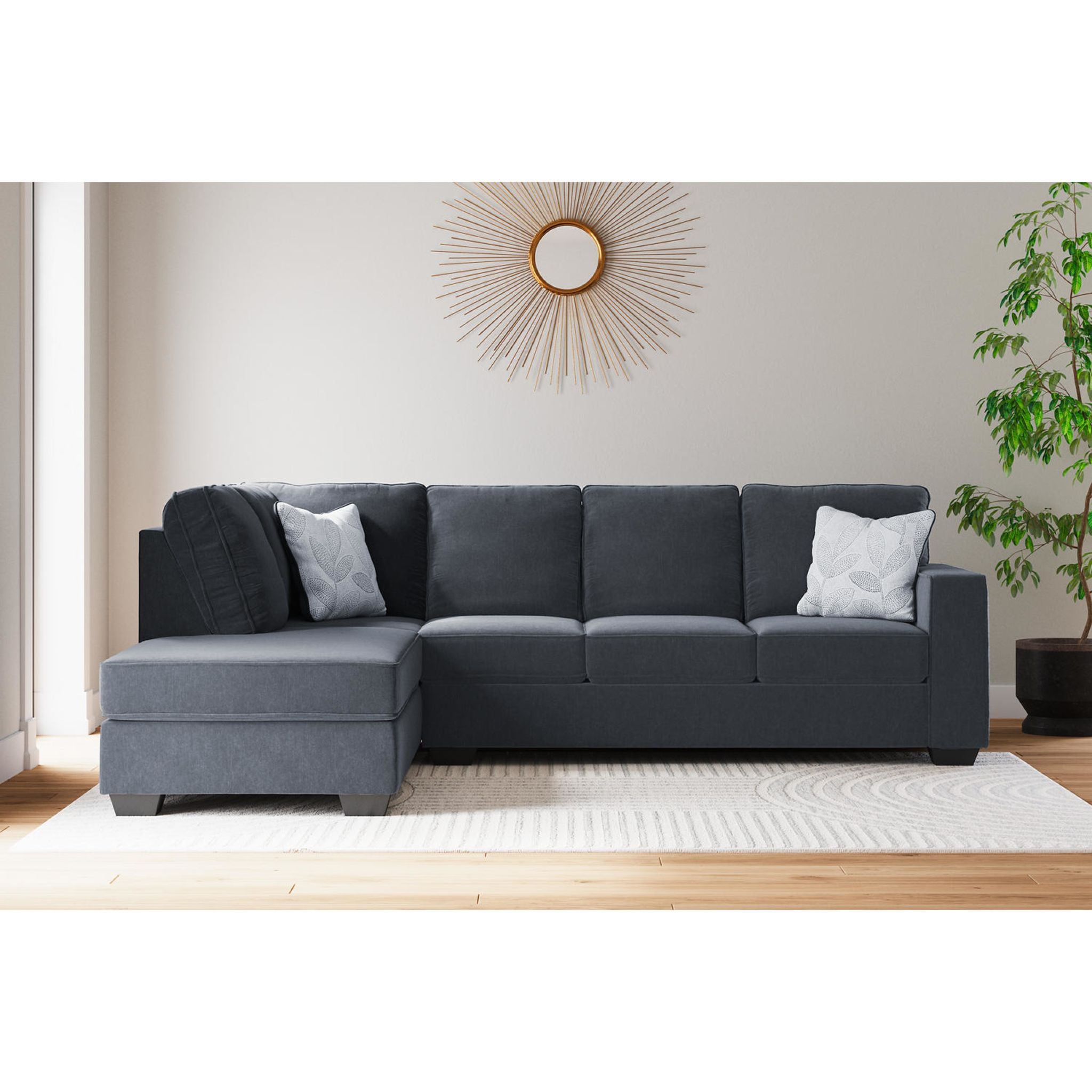 Altari 2-Piece Sectional Sofa with Chaise Lounge - Modern L-Shaped Living Room Furniture for Small Spaces & Apartments