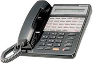 Panasonic KX-T7135-B Black Business Office Phone (Renewed) - Reliable Corded Desk Phone for Call Centers & Home Offices
