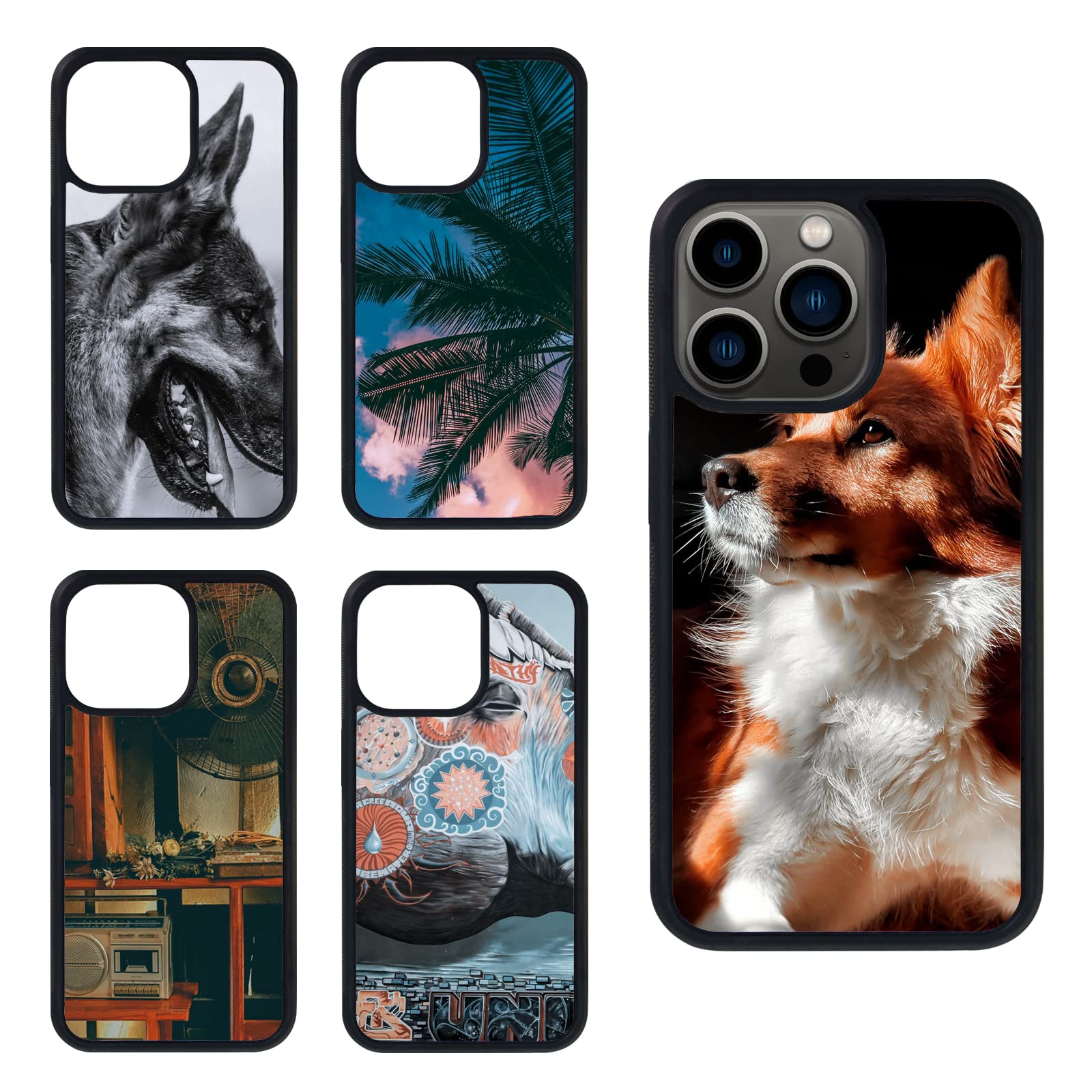 5-Pack Sublimation Blank Phone Case for iPhone 13 Pro Max 6.7 Inch - DIY Printable Soft Rubber Protective Cover, Shockproof & Anti-Slip - Perfect for Custom Designs, Gifts, and Personalized Accessories