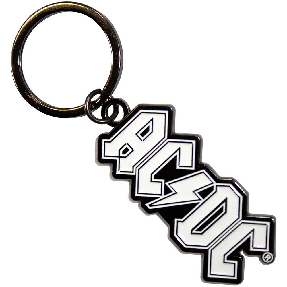 AC/DC Standard Logo Mono Keychain - Official Band Merchandise for Fans & Collectors | Perfect for Keys, Backpacks & Gifts