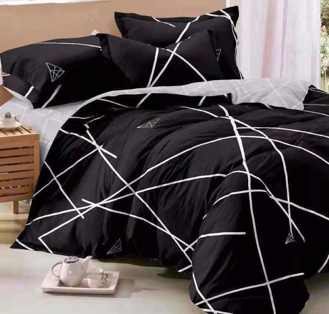 Premium Jonas Super King Size Quilt Cover Set - 100% Cotton Duvet Cover & Pillowcases - Luxury Bedding for Master Bedroom, Guest Room & Hotel Use