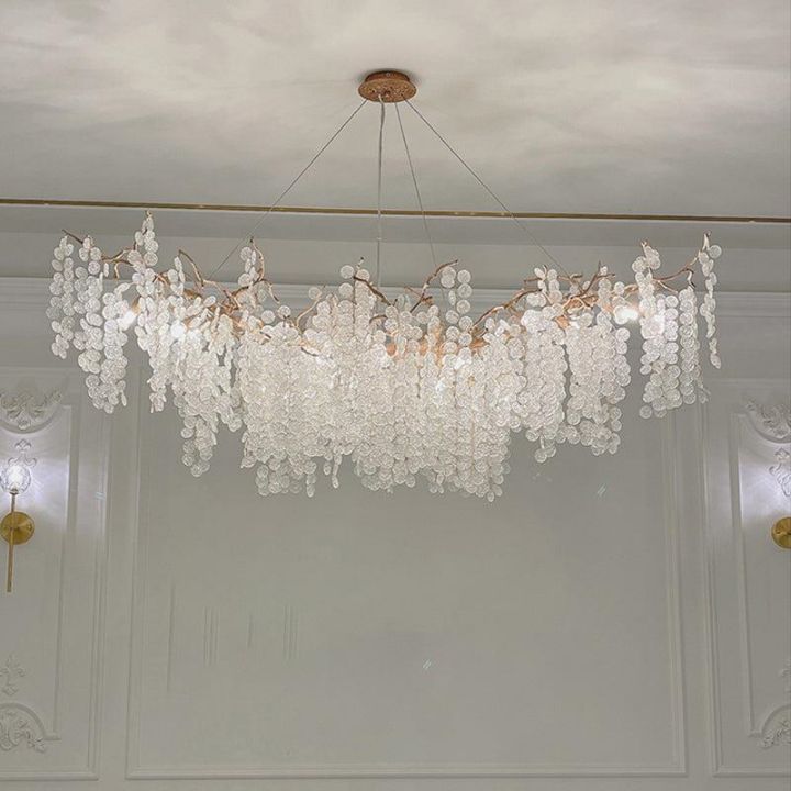 Modern Linear Branch Chandelier - Elegant Lighting Fixture for Dining Room, Living Room & Bedroom | Dimmable LED Lights for Home Decor & Interior Design