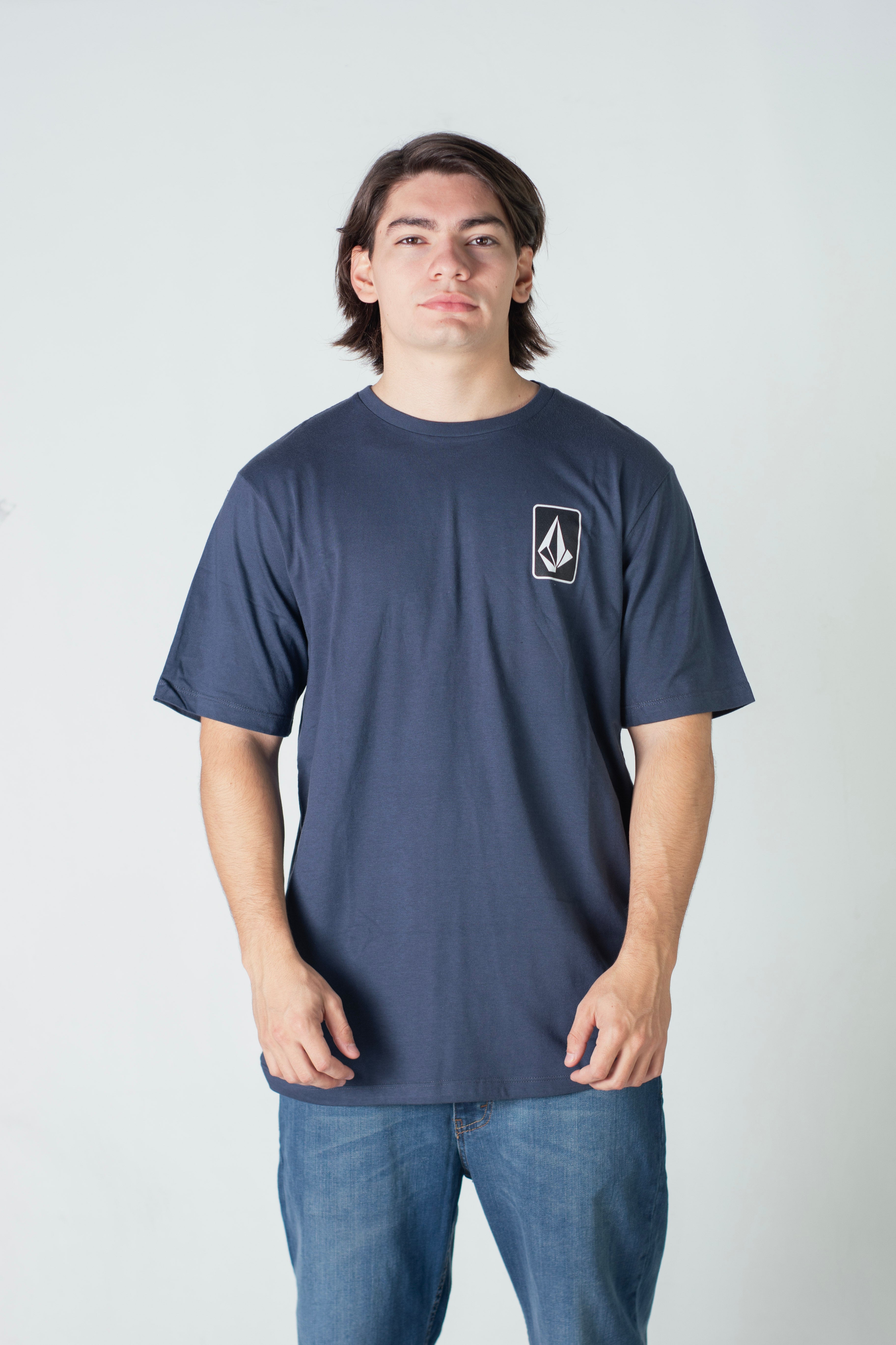Volcom Skate Vitals T-Shirt for Men - Comfortable Blue Skateboard Shirt | Perfect for Skateboarding, Streetwear & Casual Outfits