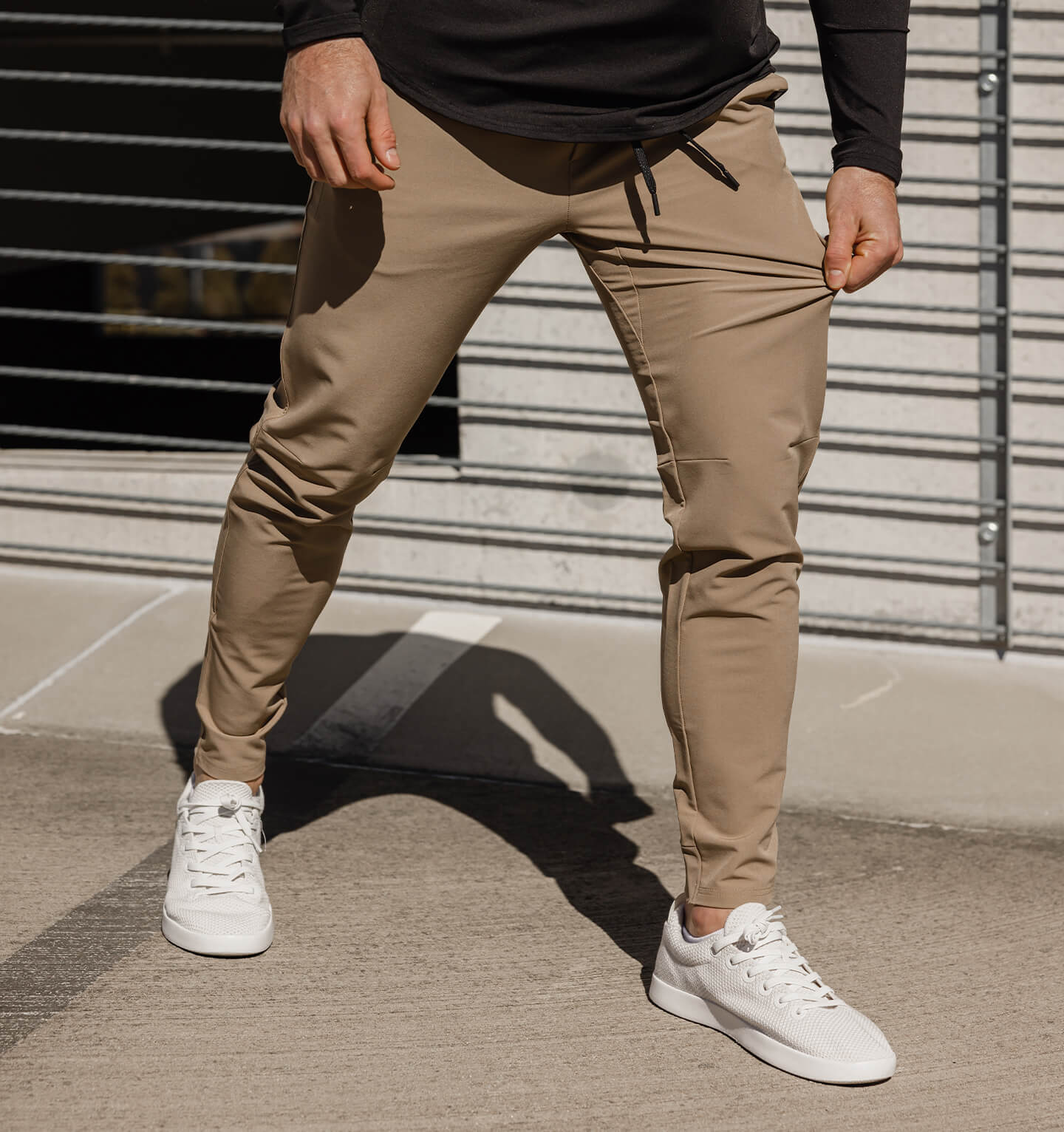 UNRL Performance Pants for Men - Lightweight, Stretchable & Breathable Workout Joggers - Perfect for Running, Gym & Outdoor Activities