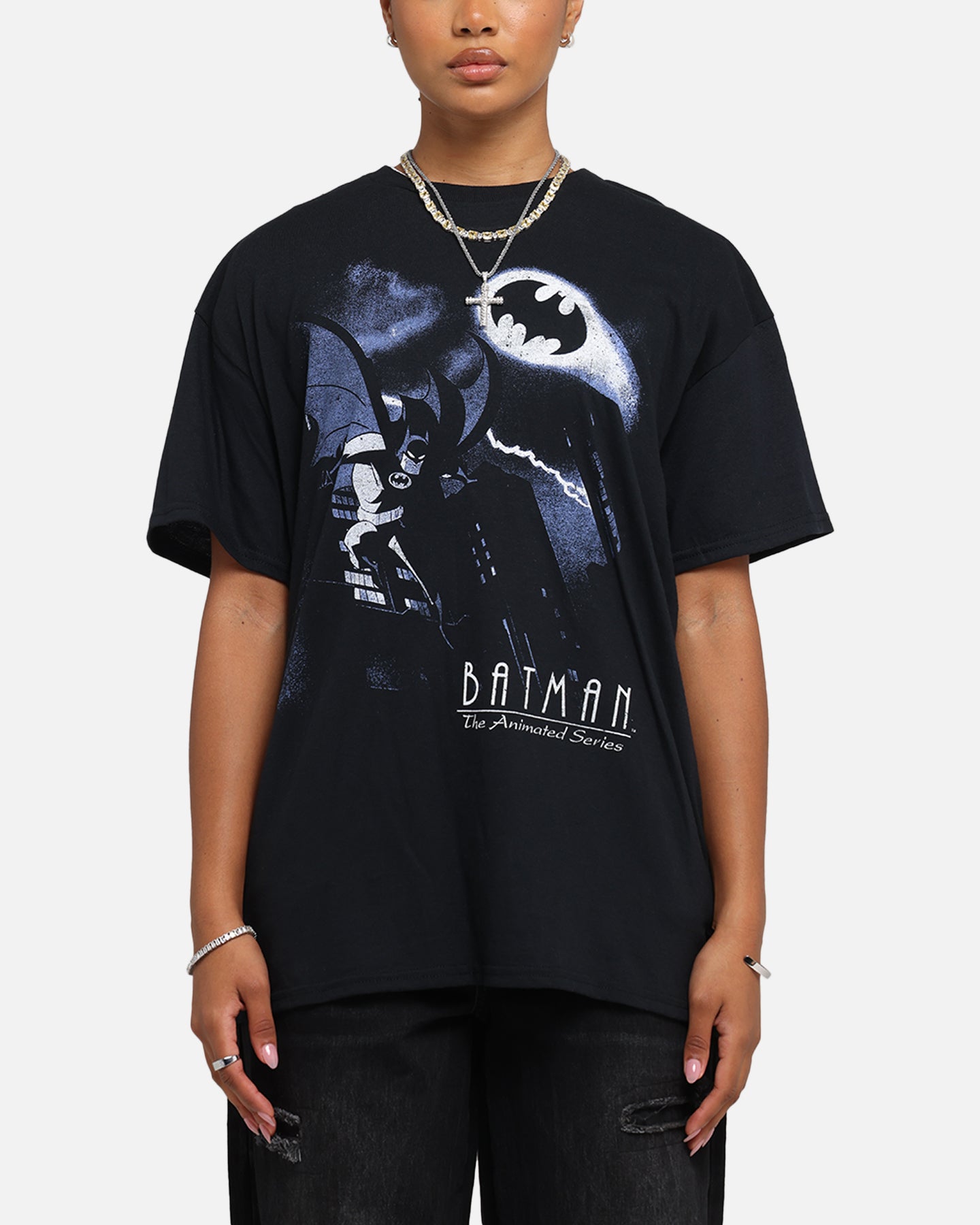 American Thrift DC Batman The Animated Series Graphic T-Shirt - Black | Superhero Comic Tee for Men & Women | Perfect for Cosplay, Comic Con & Casual Wear