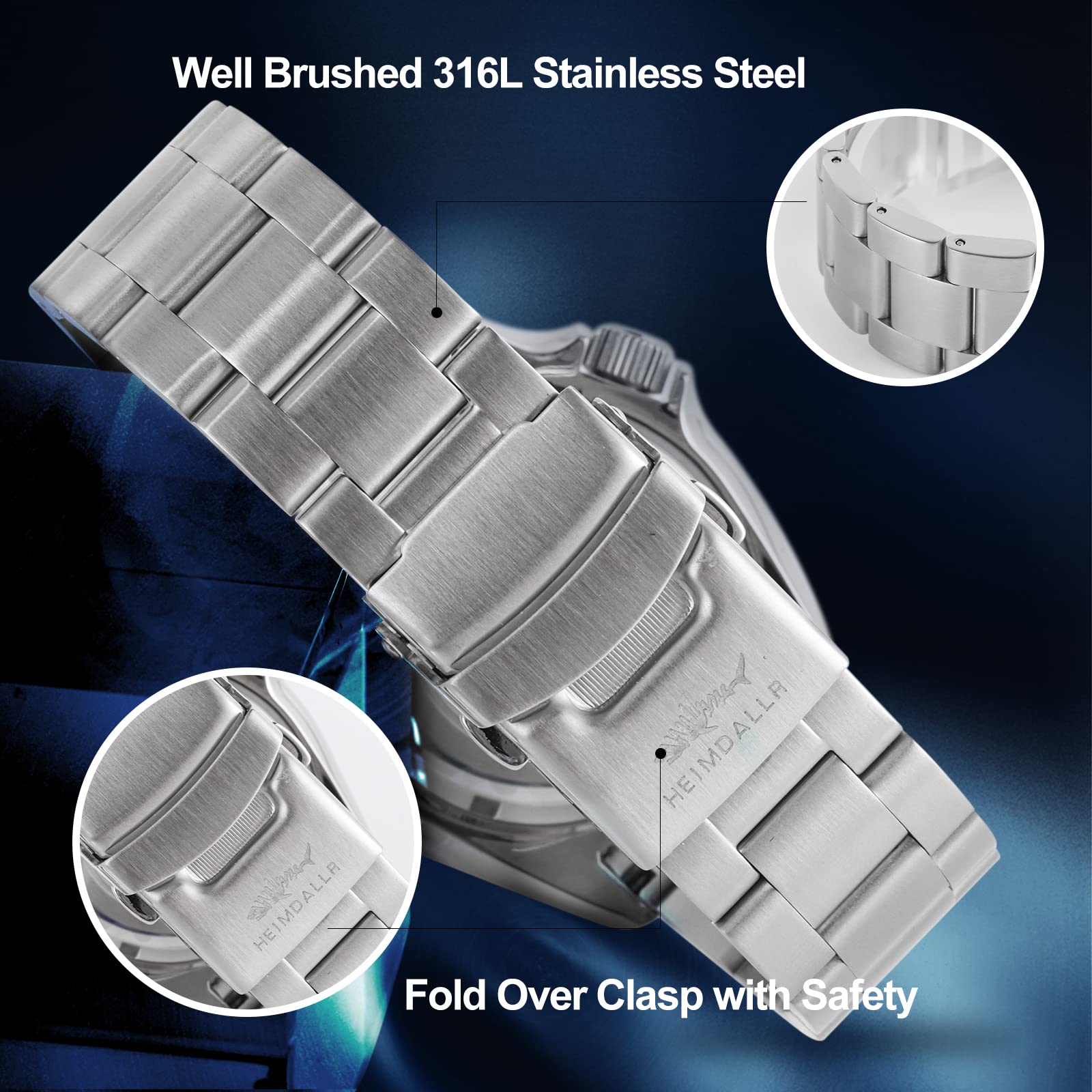 Tactical Frog Heimdallr SKX007 Men's Automatic Diving Watch - NH36A Movement, Sapphire Crystal, 200M Water Resistant, C3 Luminous, 42mm Dial - Perfect for Scuba Diving, Outdoor Adventures & Everyday Wear