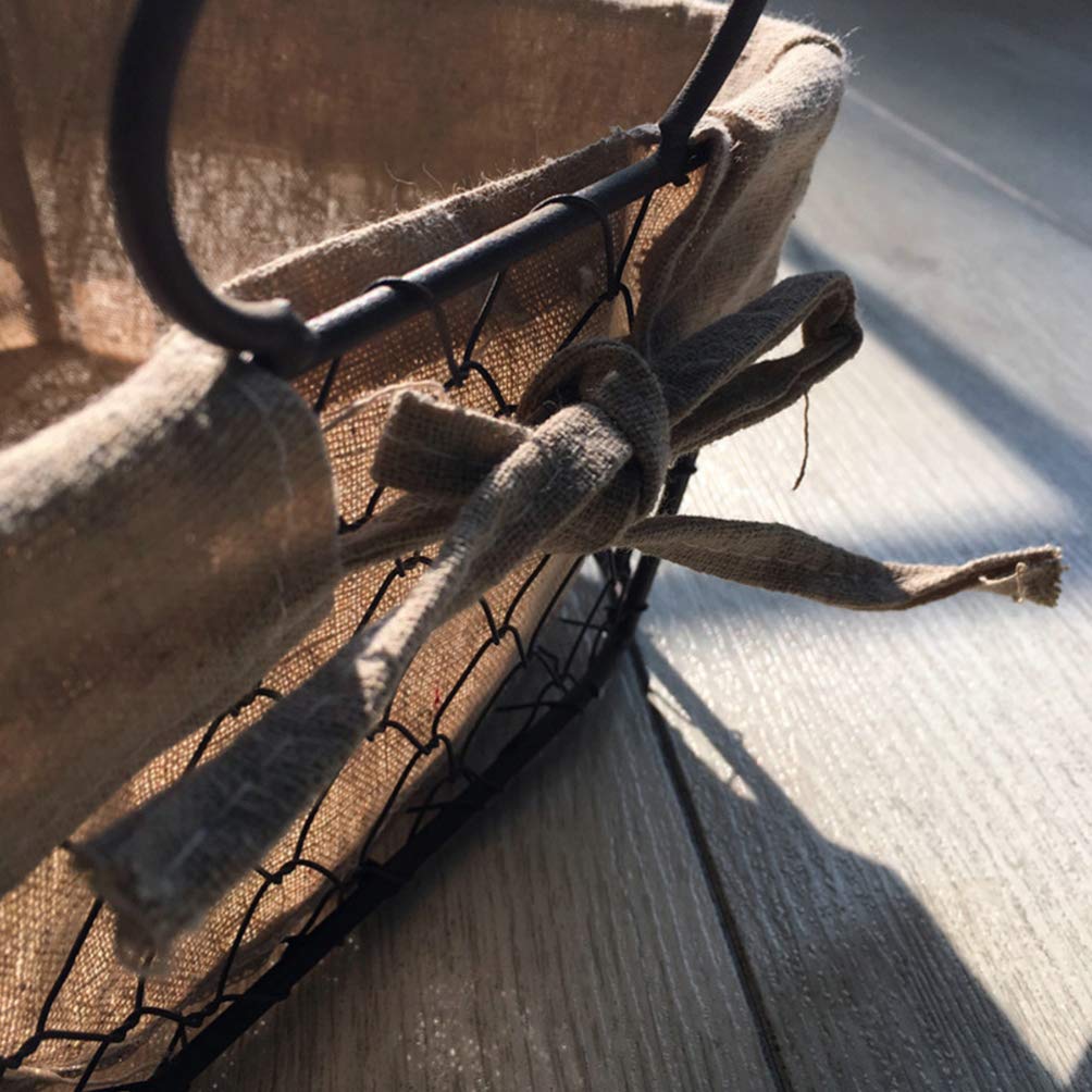 Cabilock Decorative Metal Wire Fruit Basket - Candy & Snack Storage Container for Home, Kitchen, and Party Decor | Rustic Organizer for Fruits, Treats, and Home Accents