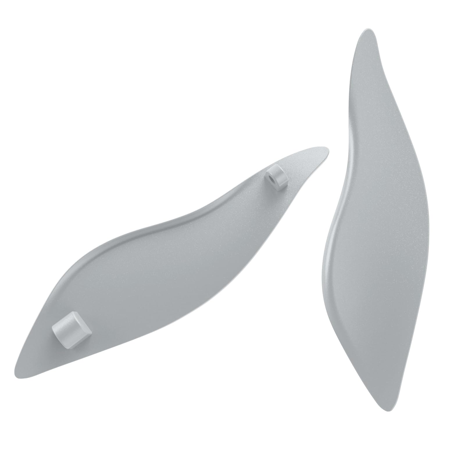 Harley Touring 2014-2023 Adjustable Fairing Air Deflectors & Side Wings Windshield Deflectors - Atlas Silver | Reduce Wind Noise & Improve Riding Comfort for Long Highway Trips