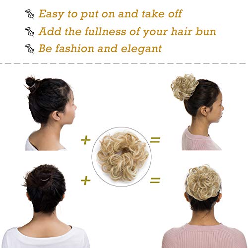 Messy Bun Hair Extension for Curly Hair - Clip-in Updo Hairpiece for Women | Perfect for Weddings, Parties & Everyday Styling