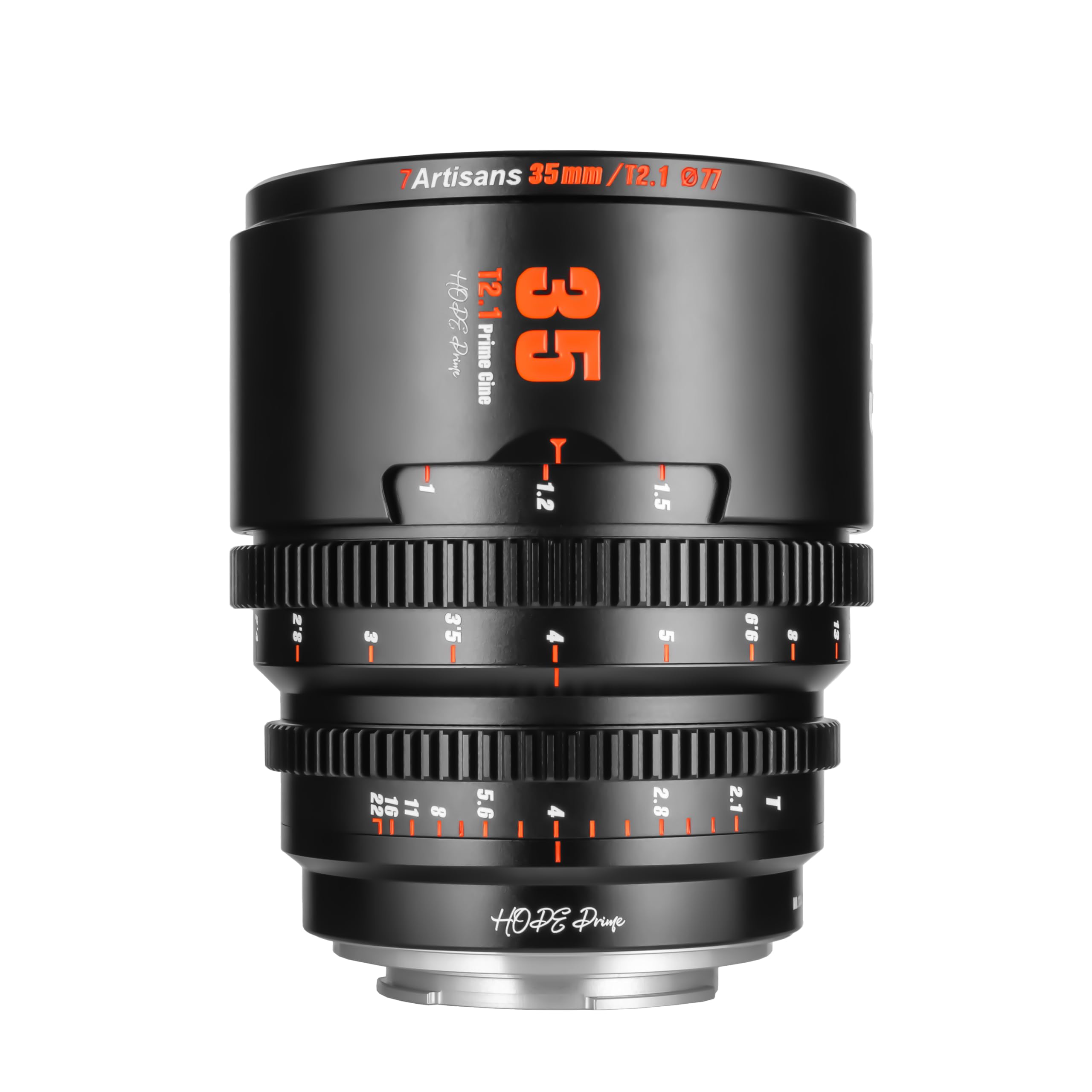 7artisans 35mm T2.1 Cine Lens for Canon RF Mount - Large Aperture S16 Frame Cinema Lens (Black) | Perfect for Filmmaking, Vlogging & Professional Videography