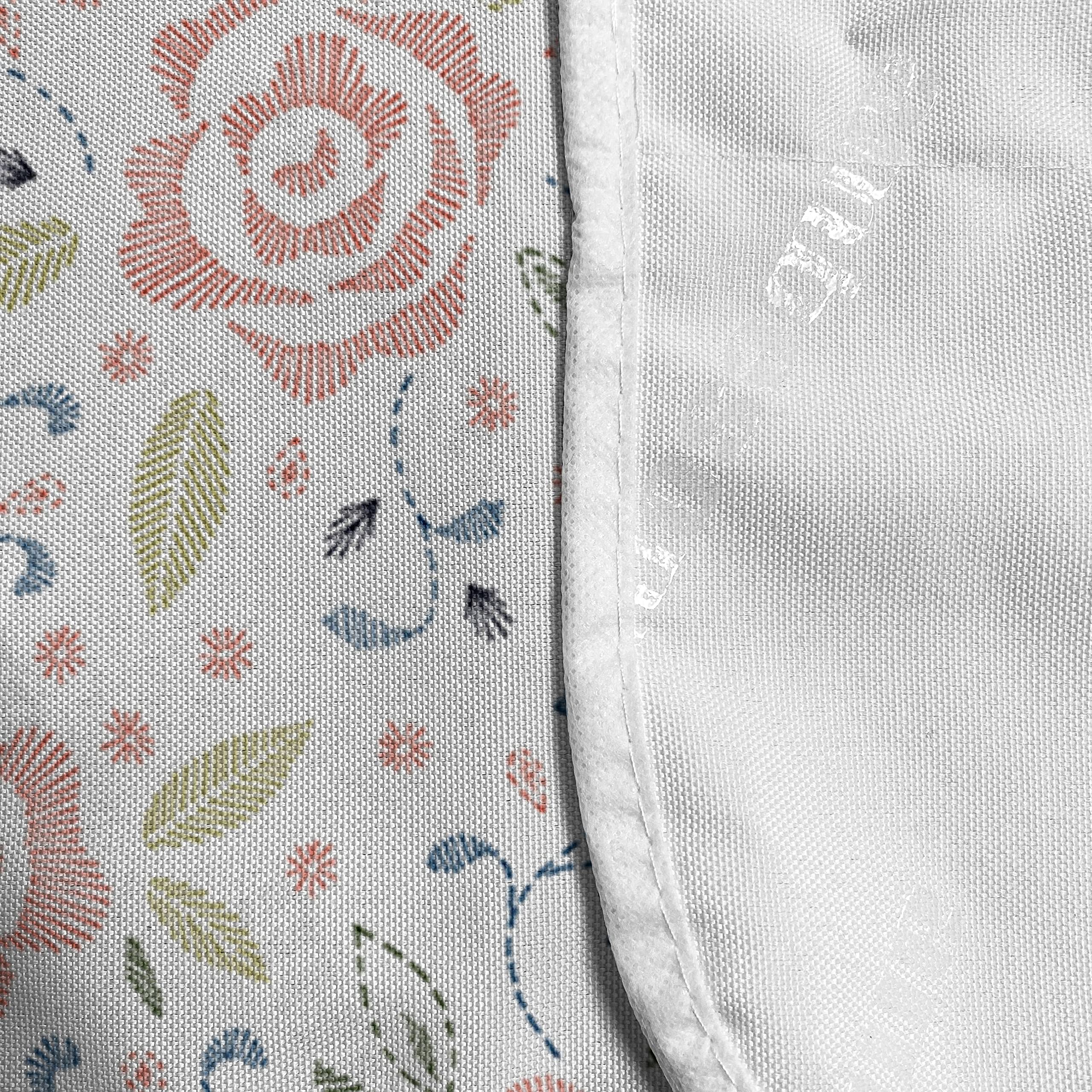 Ambesonne Floral Microwave Cover - Waterproof Kitchen Organizer with Pockets, 36
