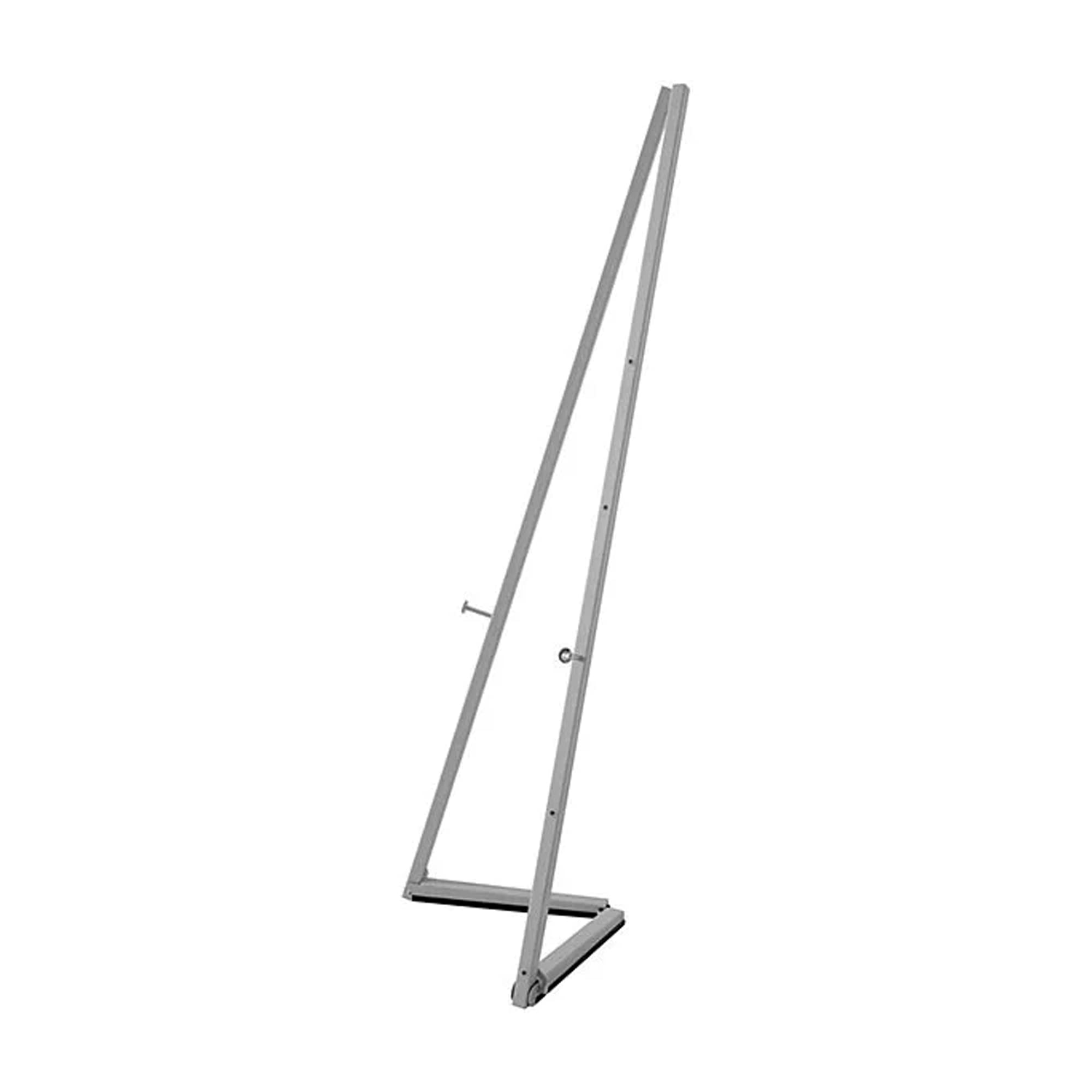 59 Inch Adjustable Floor Standing Art Easel - 5 Height Settings, Portable Foldable Steel Canvas Display Stand for Artists & Presenters (Gray) | Perfect for Painting, Drawing, Classroom & Gallery Exhibitions