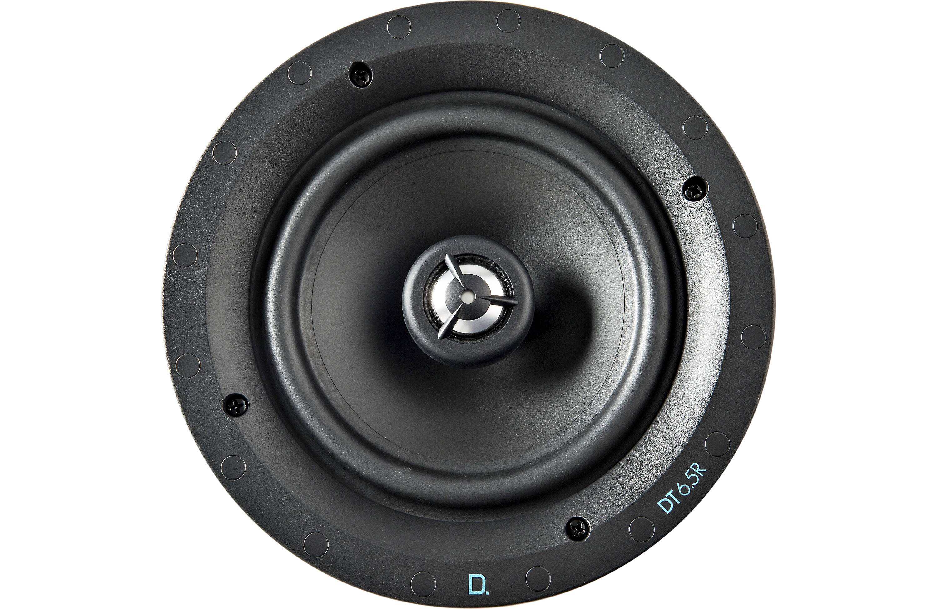 Definitive Technology DT6.5R 6.5 Inch In-Ceiling Speaker - High Performance Home Audio System for Living Room, Bedroom & Home Theater Installation (Single Speaker)