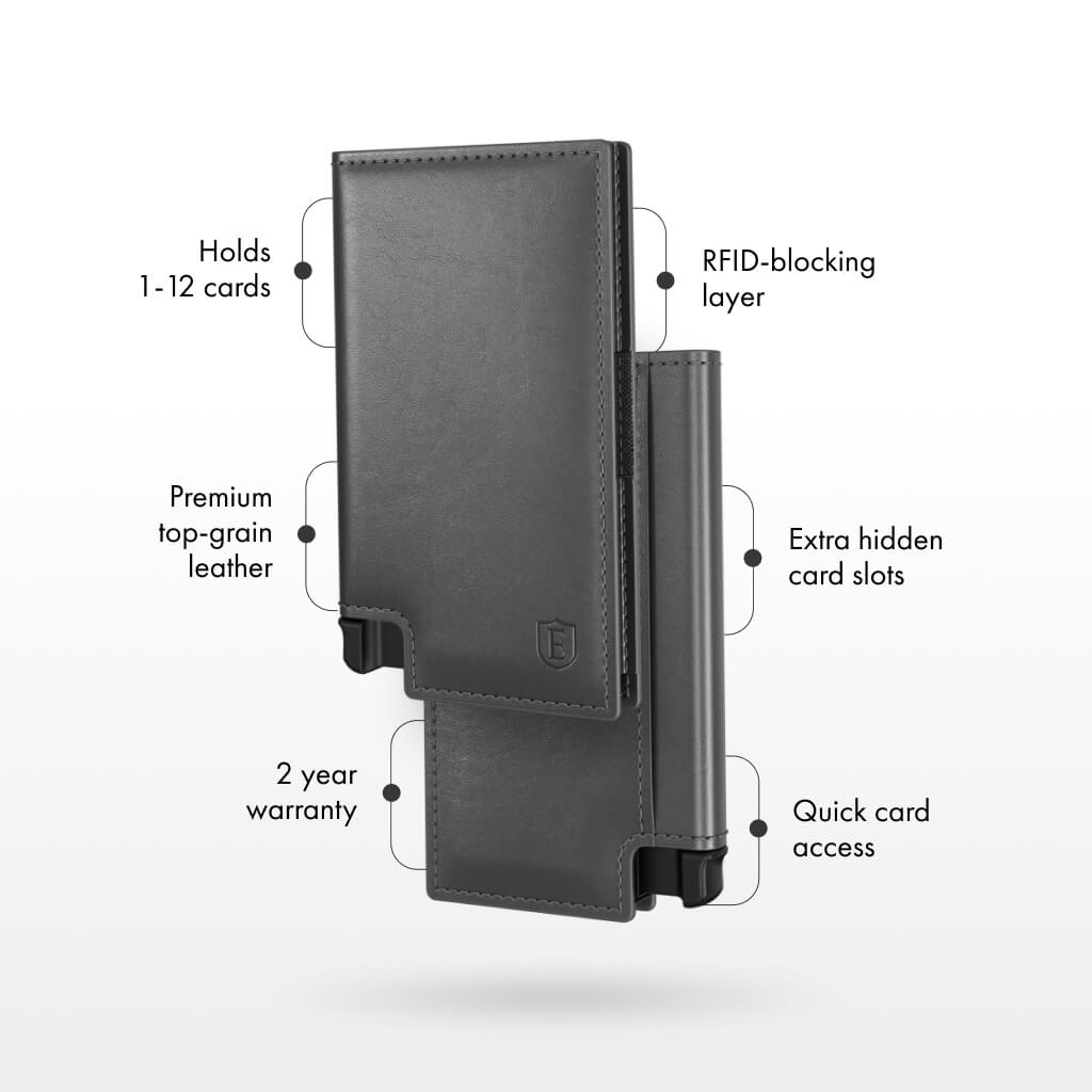 Ekster Smart Wallet for Men - RFID Blocking Slim Minimalist Front Pocket Wallet with Money Clip | Perfect for Travel, Business & Everyday Carry