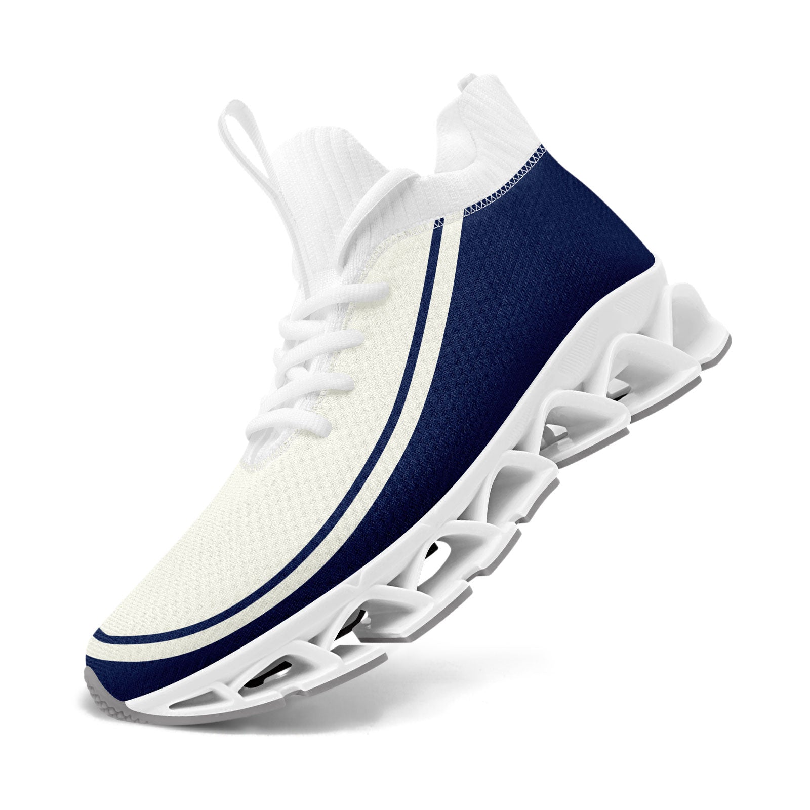 Custom Navy Blue Maxsoul Sneakers - Personalized Comfort Shoes FN030XD D020388 Size 12 - Perfect for Running, Gym & Casual Wear
