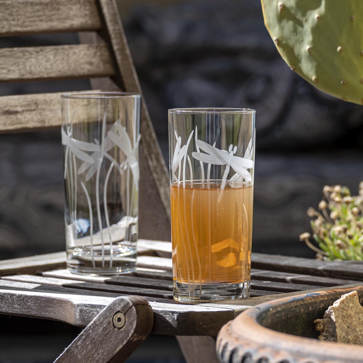 Dragonfly 15oz Insulated Highball Glasses Set of 12 - Perfect for Cocktails, Iced Coffee & Outdoor Entertaining