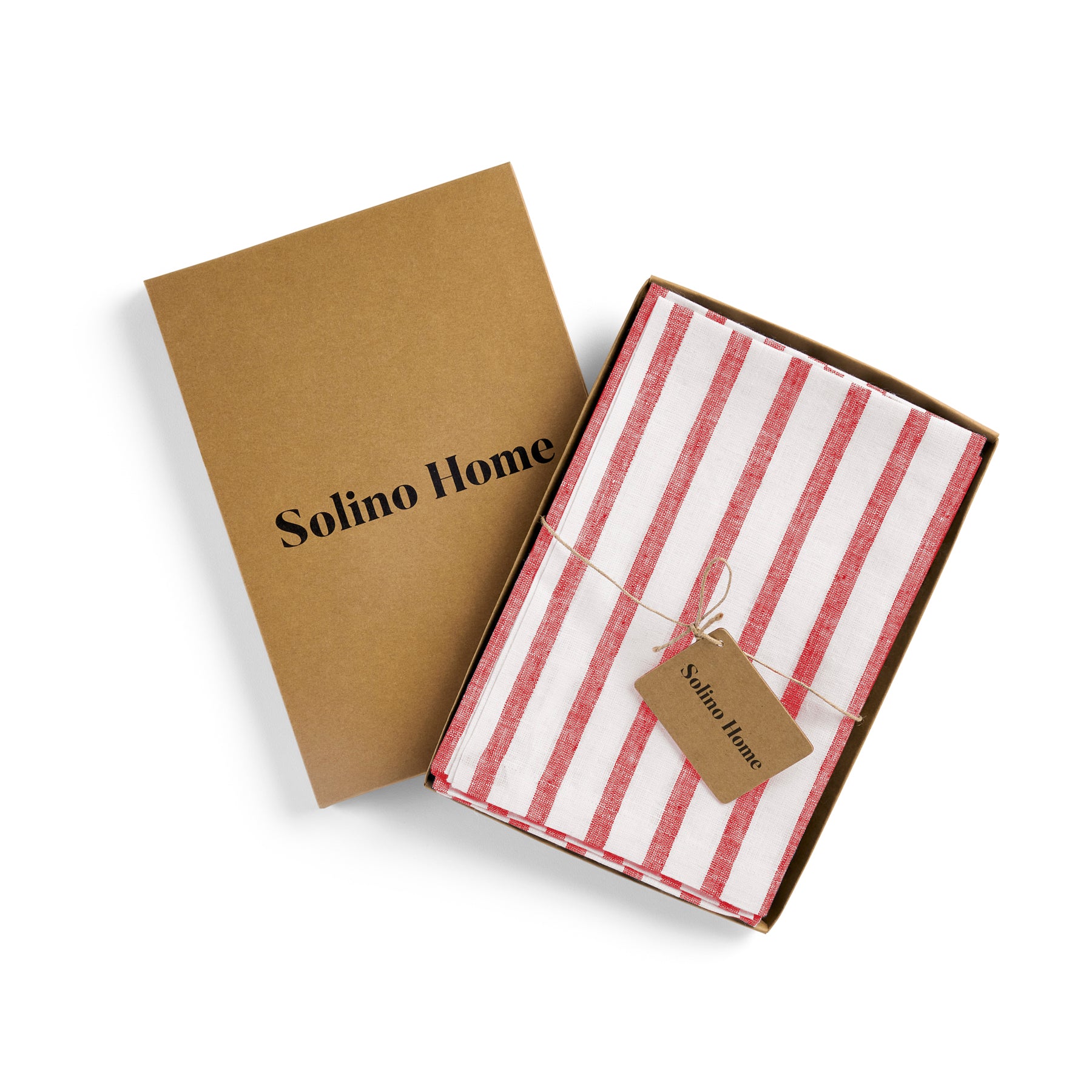 Premium Madison Stripe Cotton Napkins - Set of 4 for Elegant Dining, Dinner Parties & Holiday Table Decor