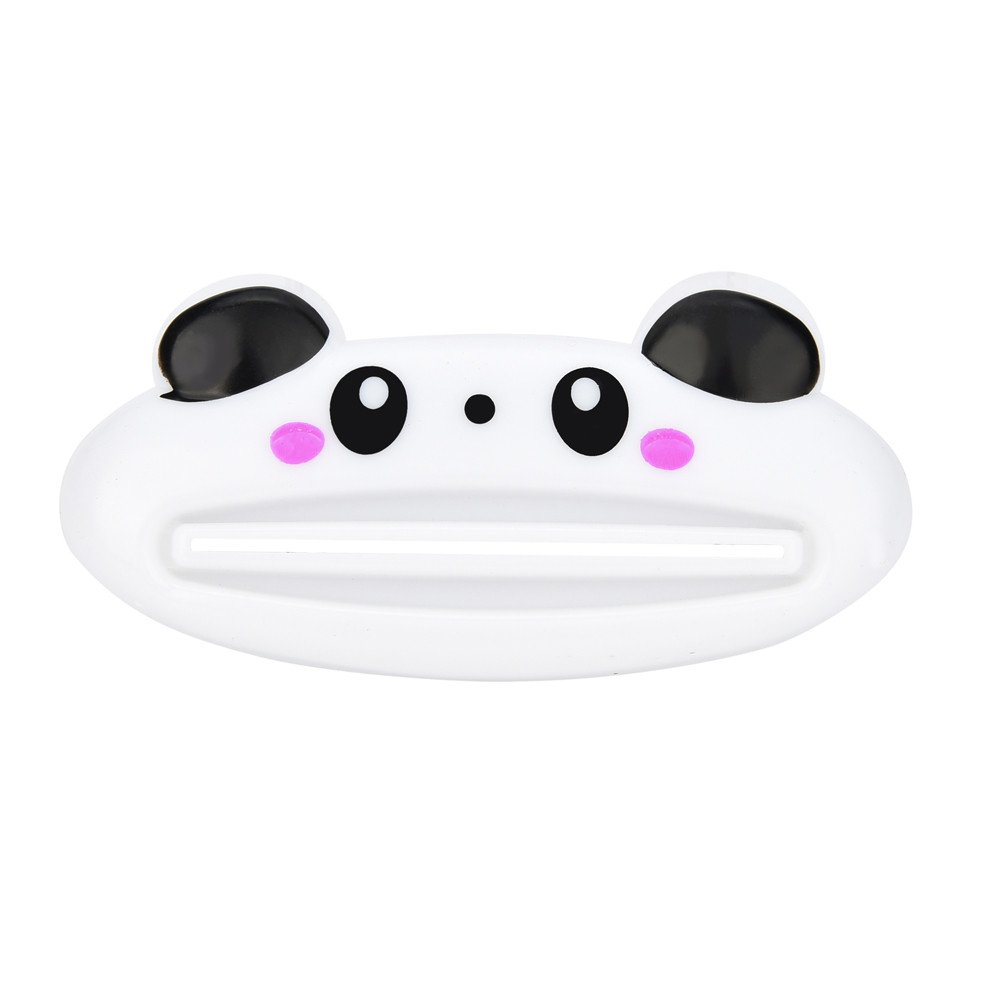 Cartoon Toothpaste Squeezer Wall Mounted for Bathroom (White) - Space Saving Organizer