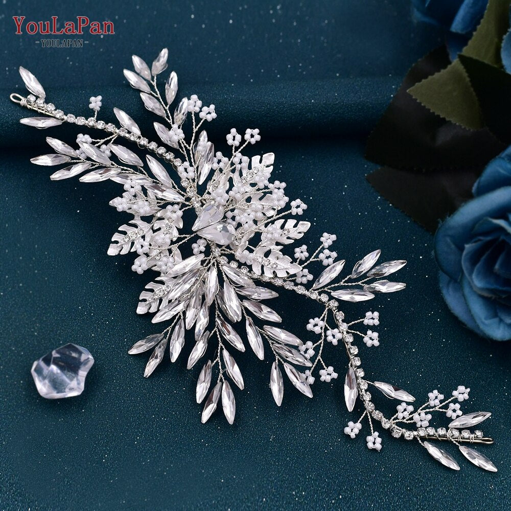 Sparkling Rhinestone Wedding Headband for Women – Elegant Bride Hair Accessory for Ceremony, Reception & Special Occasions