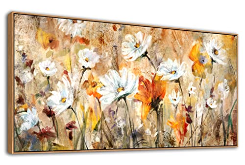 Orange White Rustic Flowers