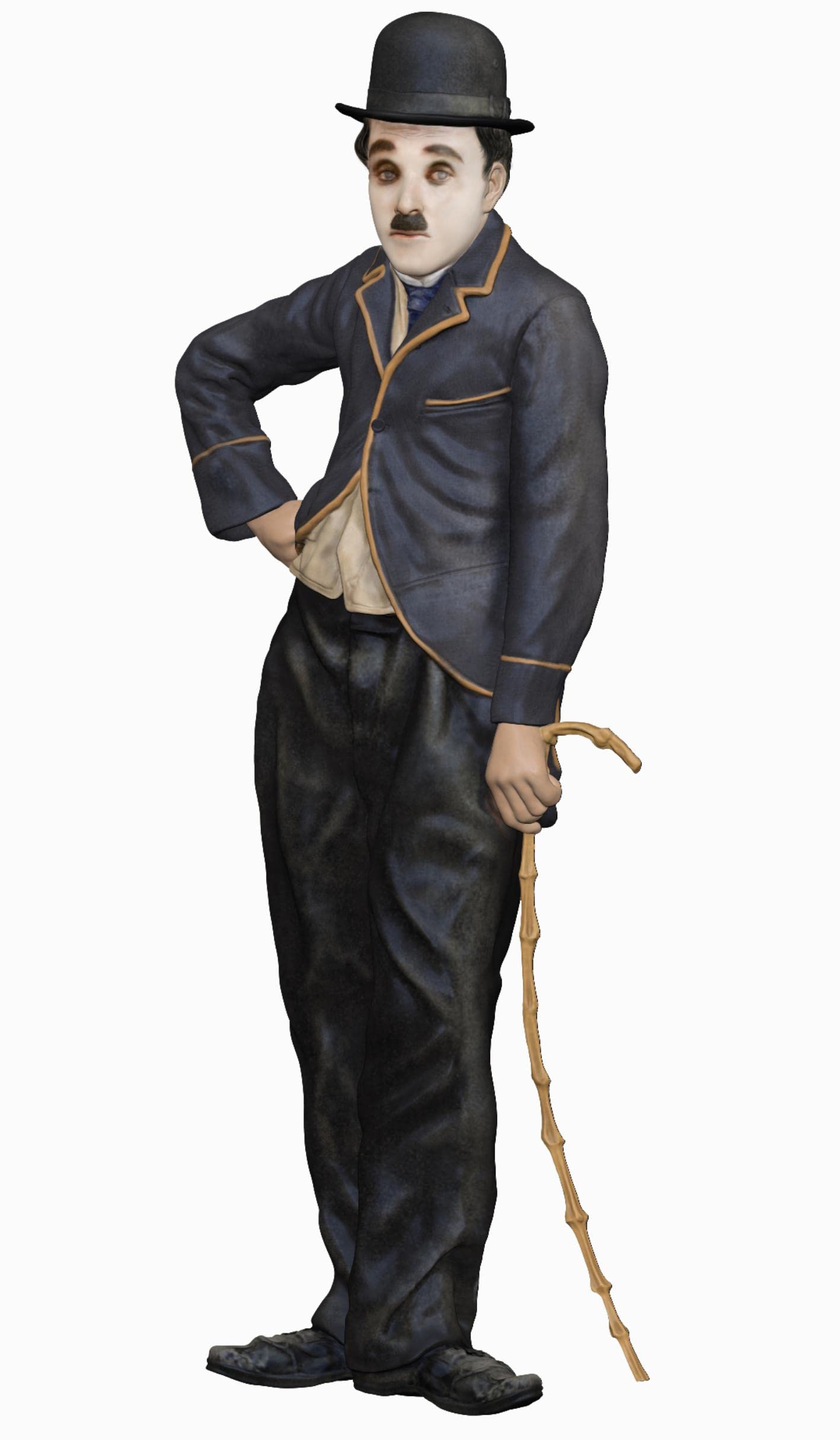 Officially Licensed Charlie Chaplin 3D Printed Figurine – 7 Inch Lifelike Collectible Statue for Film Enthusiasts | Detailed Hollywood Memorabilia & Home Decor | Perfect for Display Shelves, Movie Themed Rooms & Gift for Cinema Lovers