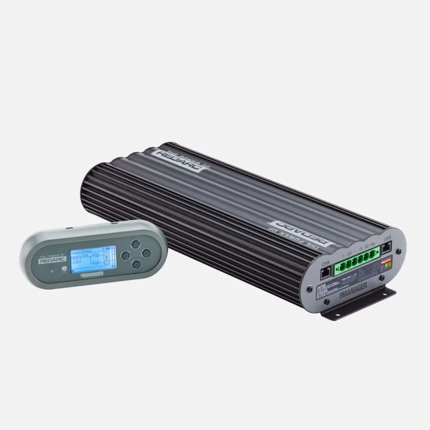 REDARC Manager30 Battery Management System (BMS1230S3) - 12V/24V Dual Input Smart Charger for RVs, Boats & Off-Grid Power - Perfect for Camping, Marine & Solar Applications