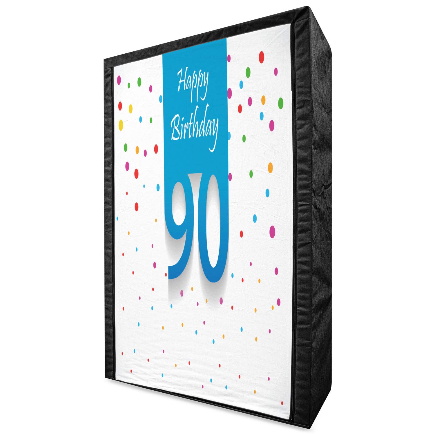 Ambesonne 90th Birthday Portable Fabric Wardrobe - 42.5