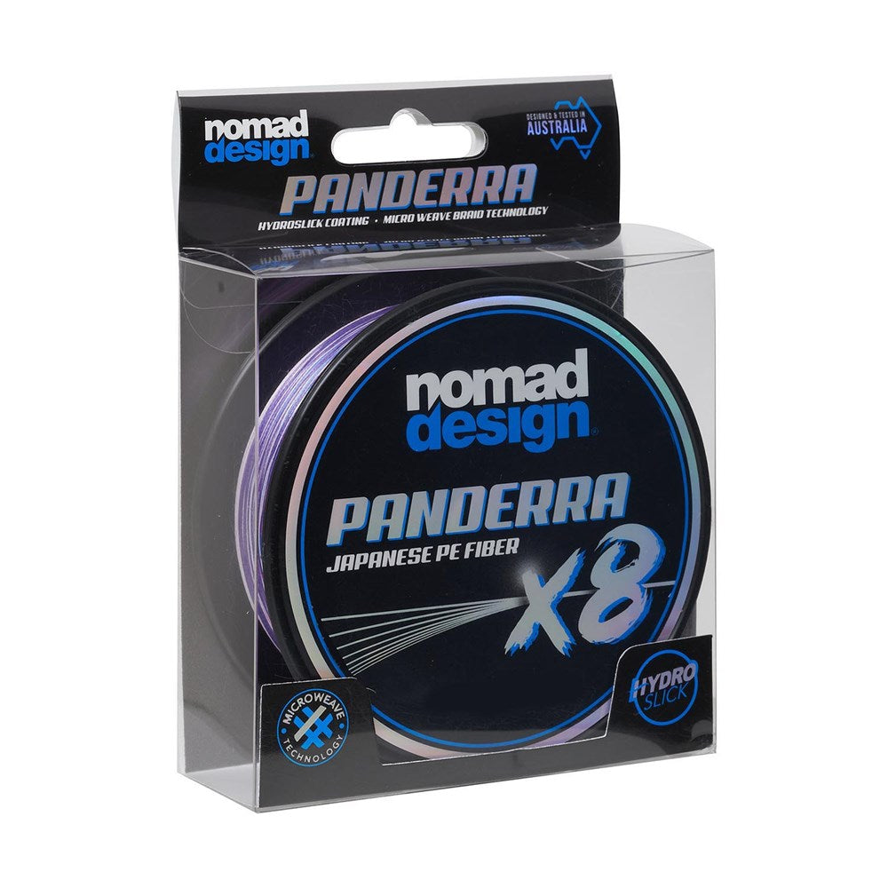 Panderra X8 Braid 300 Yards - Multicolor Fishing Line for Saltwater & Freshwater | Strong & Durable Braided Line for Bass, Trout, and Saltwater Fishing
