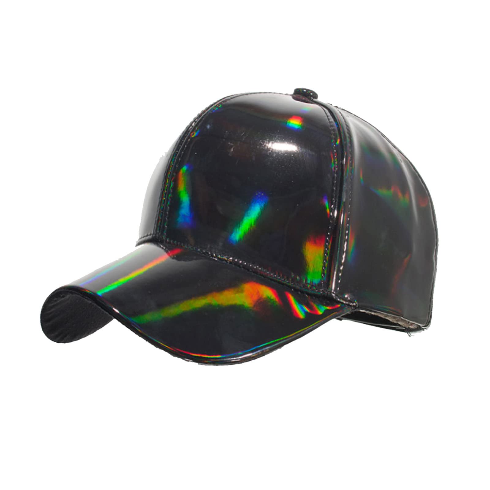 Women's Summer Casual Multicolor Baseball Cap - PU Leather Adjustable Sun Visor Hat for Outdoor Sports, Beach & Travel | Black Beanie Style