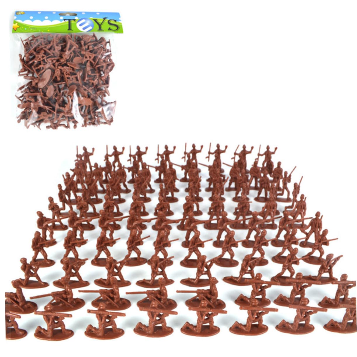 Totority 200pcs Kids Party Favors - Mini Toy Soldiers Action Figures Set for Boys & Girls, Imaginative Play, Sand Table Toys, Bulk Bagged - Perfect for Birthday Parties, Classroom Rewards, and Pretend Play Scenes