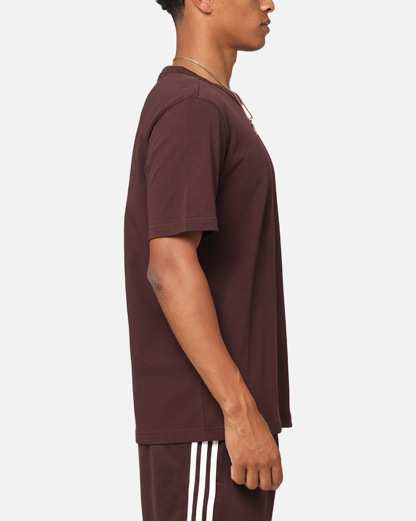 Adidas Graphic T-Shirt for Men - Brown Cotton Casual Tee - Perfect for Streetwear, Gym & Everyday Outfits