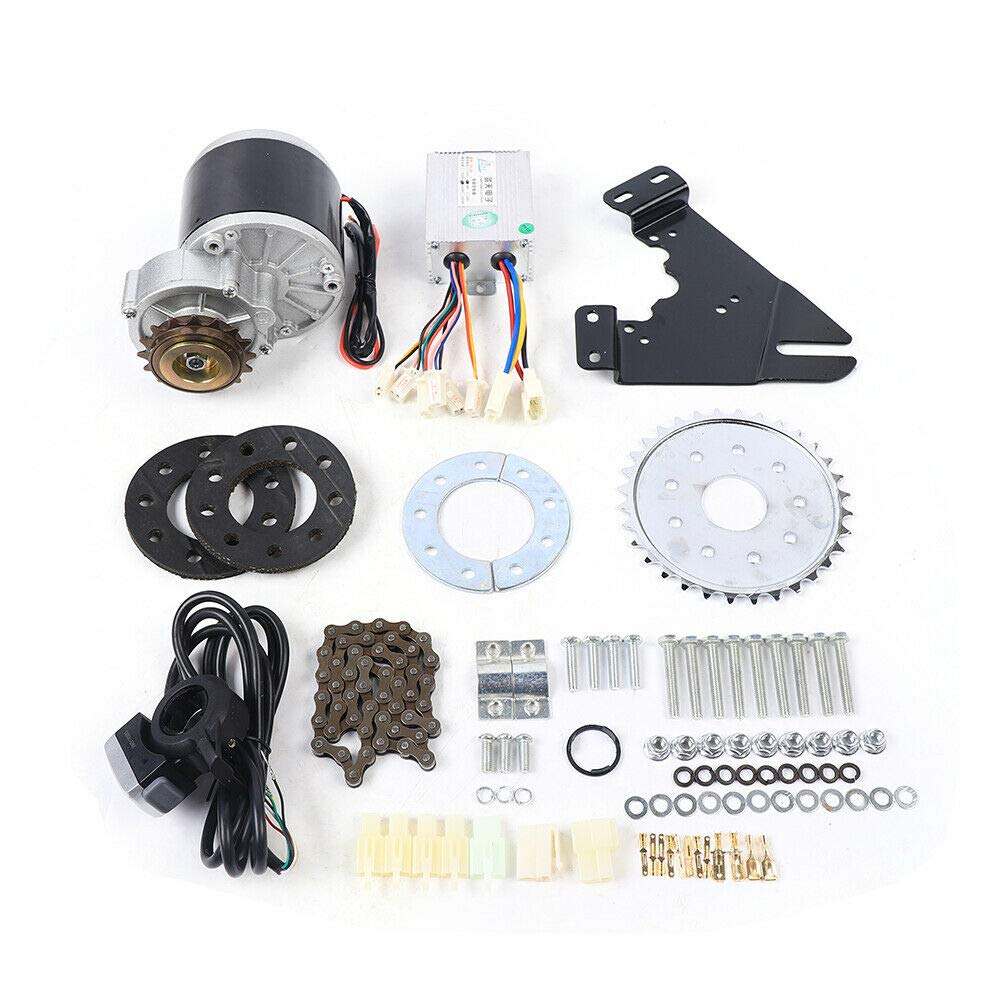 350W Electric Bike Conversion Kit - 24V/36V E-Bike Motor with Twist/Thumb Throttle for Mountain Bikes | Perfect for Commuting & Off-Road Adventures