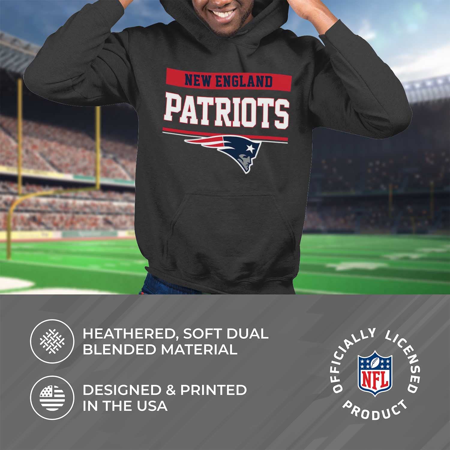 NFL Team Fan Apparel - Men's Charcoal Hooded Sweatshirt for Game Day | Cotton Polyester Blend | Stay Warm & Show Team Spirit | Perfect for Football Games, Tailgating & Casual Wear