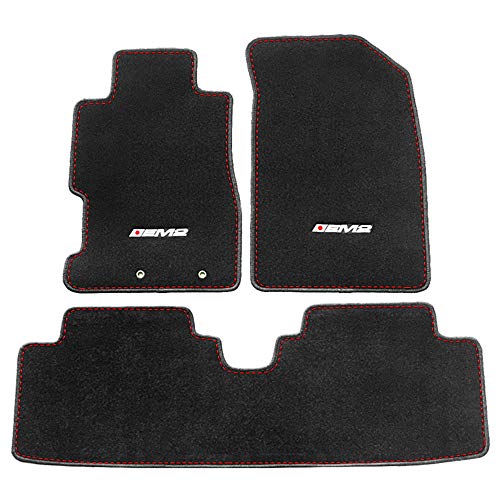 Black With EM2 Logo & Red Stitching