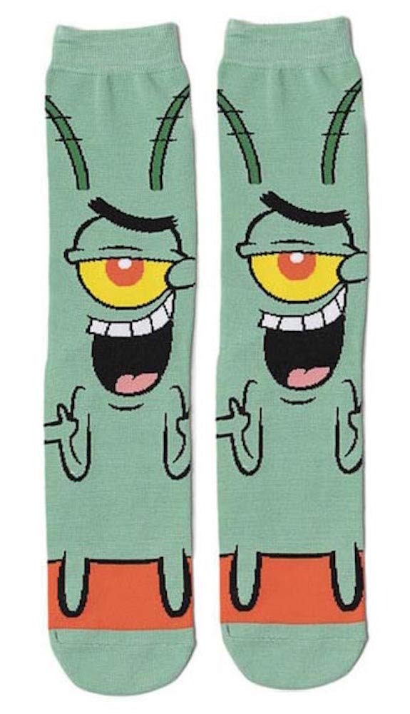 Spongebob Squarepants Cartoon Character 360 Print Socks - Fun and Comfortable for Cosplay, Gifts, and Daily Wear