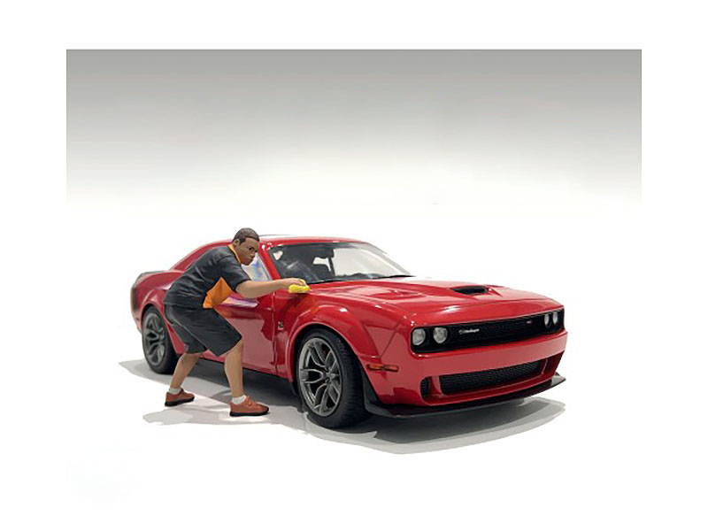 American Diorama 1/24 Scale Model Polish & Shine Kit - Detail Masters Figure 5 for Car Models - Perfect for Model Car Detailing & Display Showcase