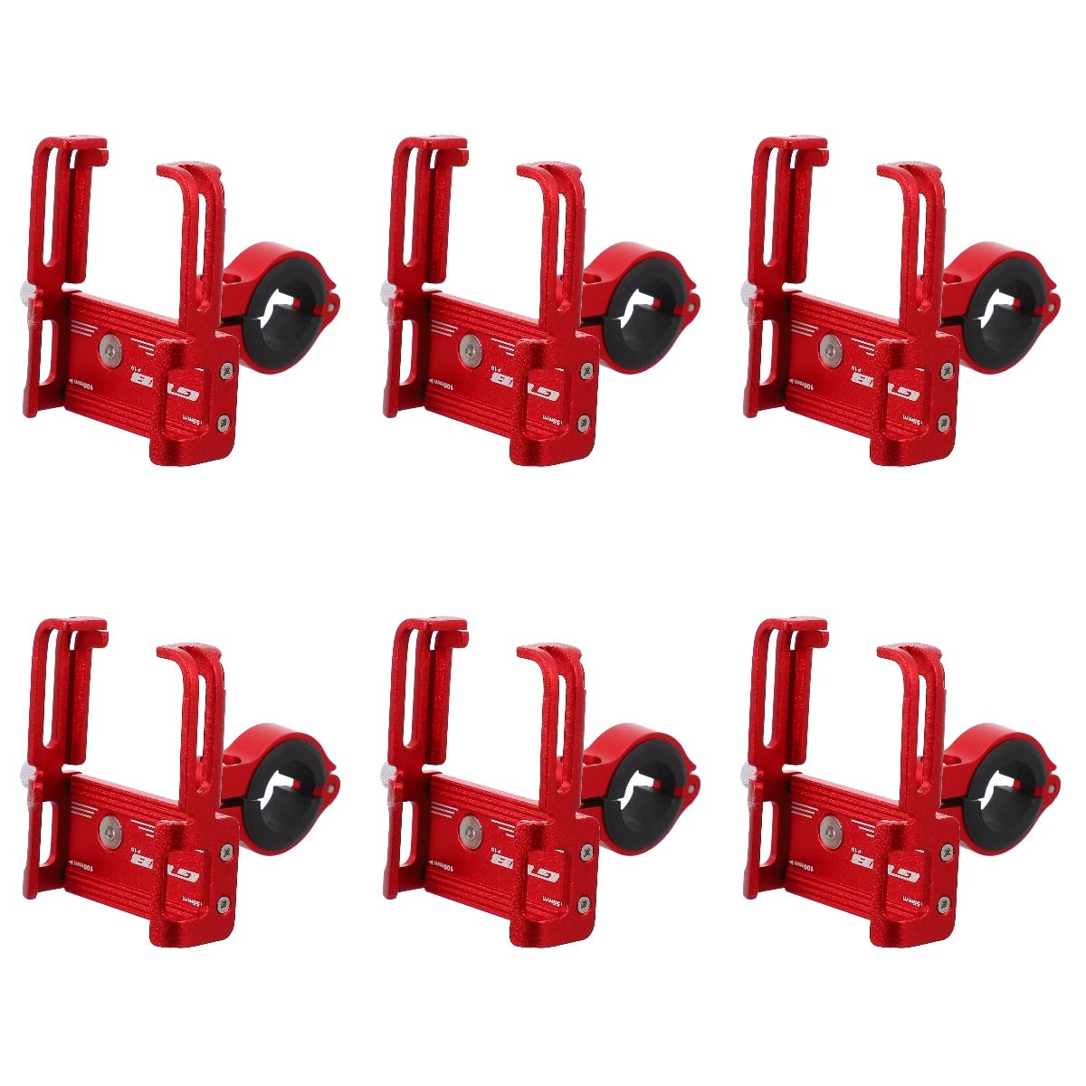 **Abaodam 6-Pack Aluminum Alloy Bike Phone Holder - Universal Motorcycle Phone Mount for Outdoor Cycling, Hiking & Commuting**