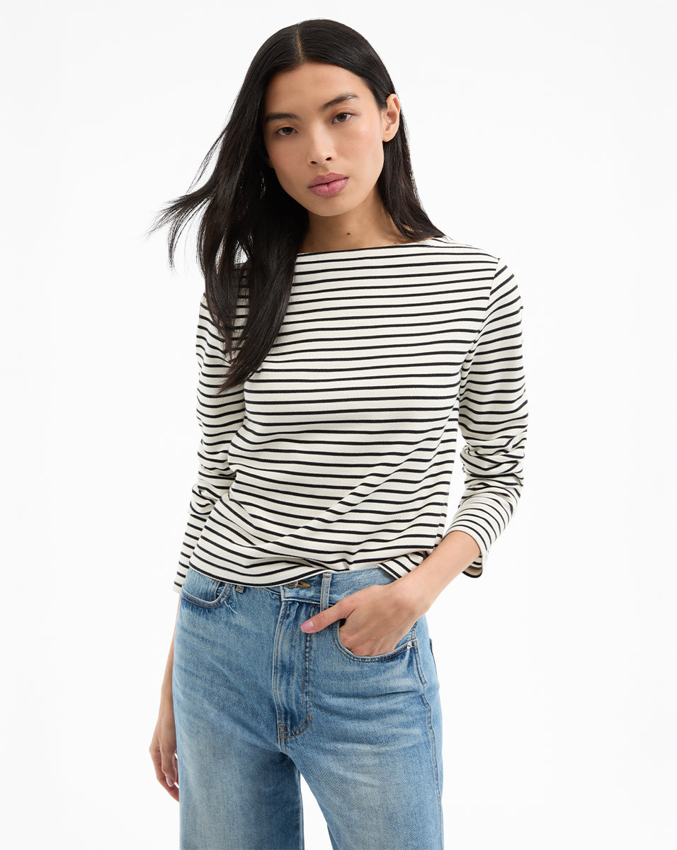 Stylish Hovey Striped Top for Women - Trendy Casual & Office Wear - Perfect for Everyday Outfits and Work Attire