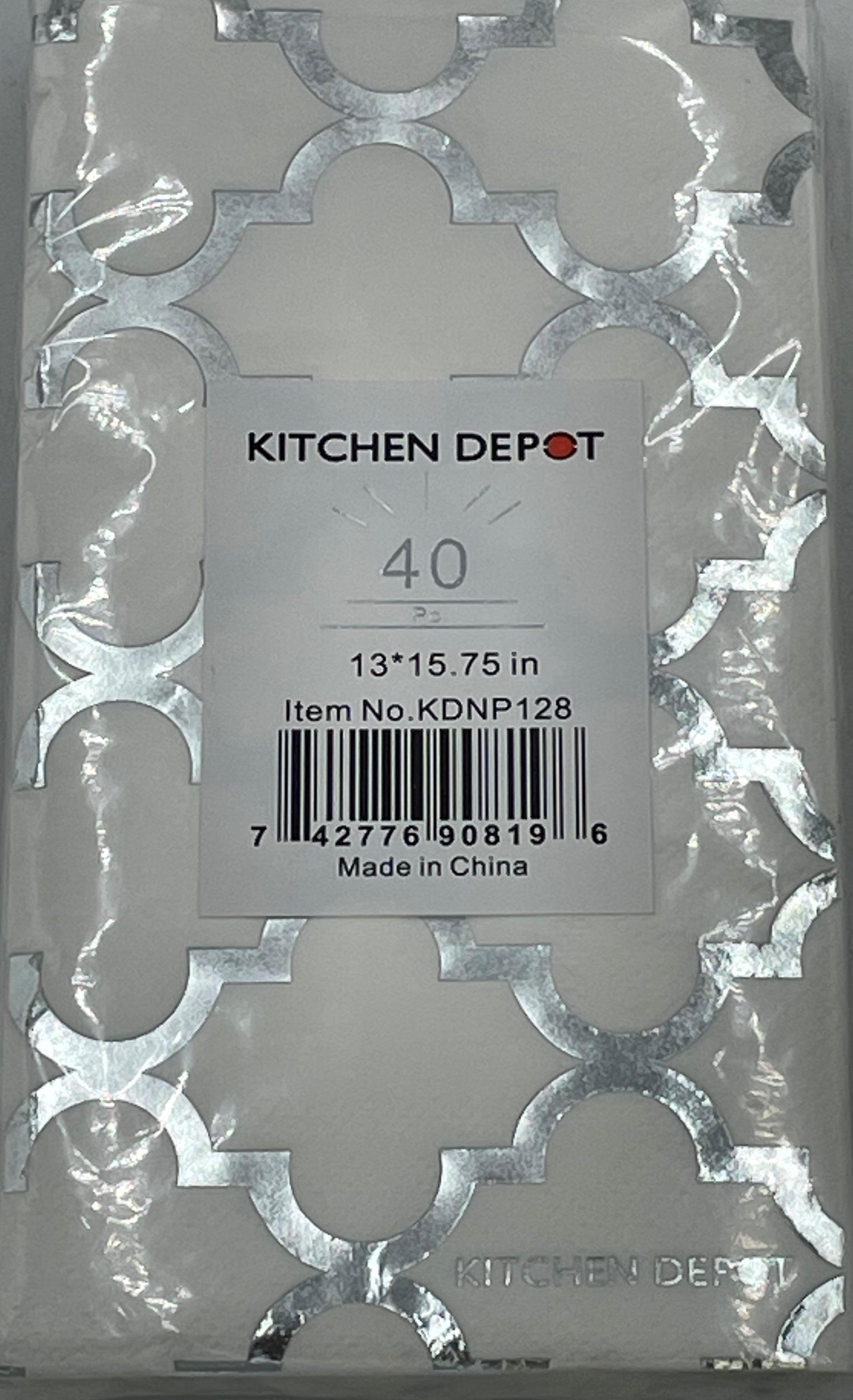 Premium 13x15.75 Inch White Paper Napkins - 40 Count Bulk Pack - Perfect for Weddings, Parties & Everyday Dining