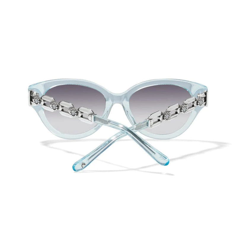 Brighton Twinkle Chain Sunglasses for Women - Trendy UV Protection Cat Eye Glasses with Rhinestone Accents | Perfect for Beach, Vacation & Summer Outfits