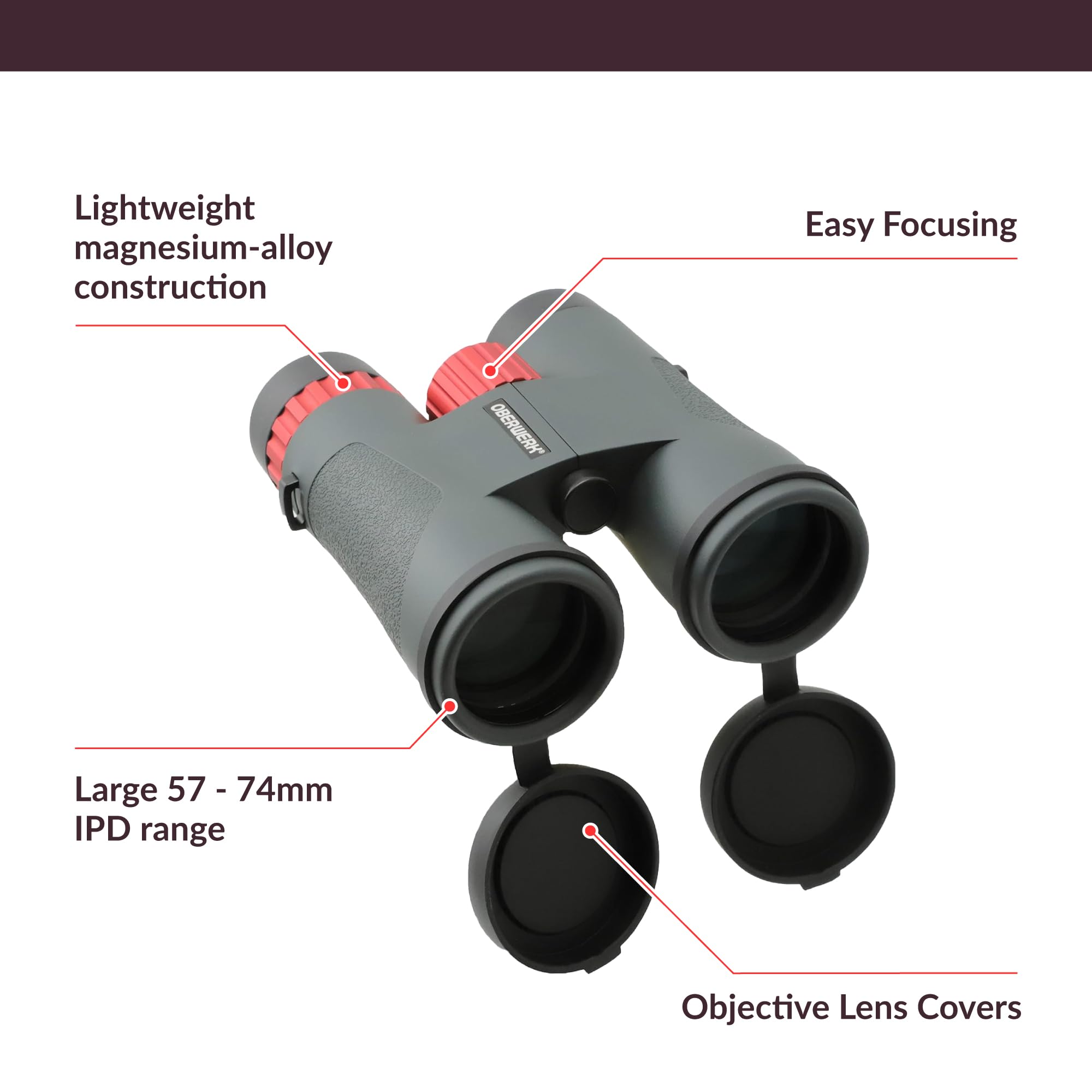 8x42 Sport ED Binoculars for Adults - Professional HD Optics for Hiking, Bird Watching & Outdoor Adventures - Lightweight & Durable for Travel, Hunting & Wildlife Observation