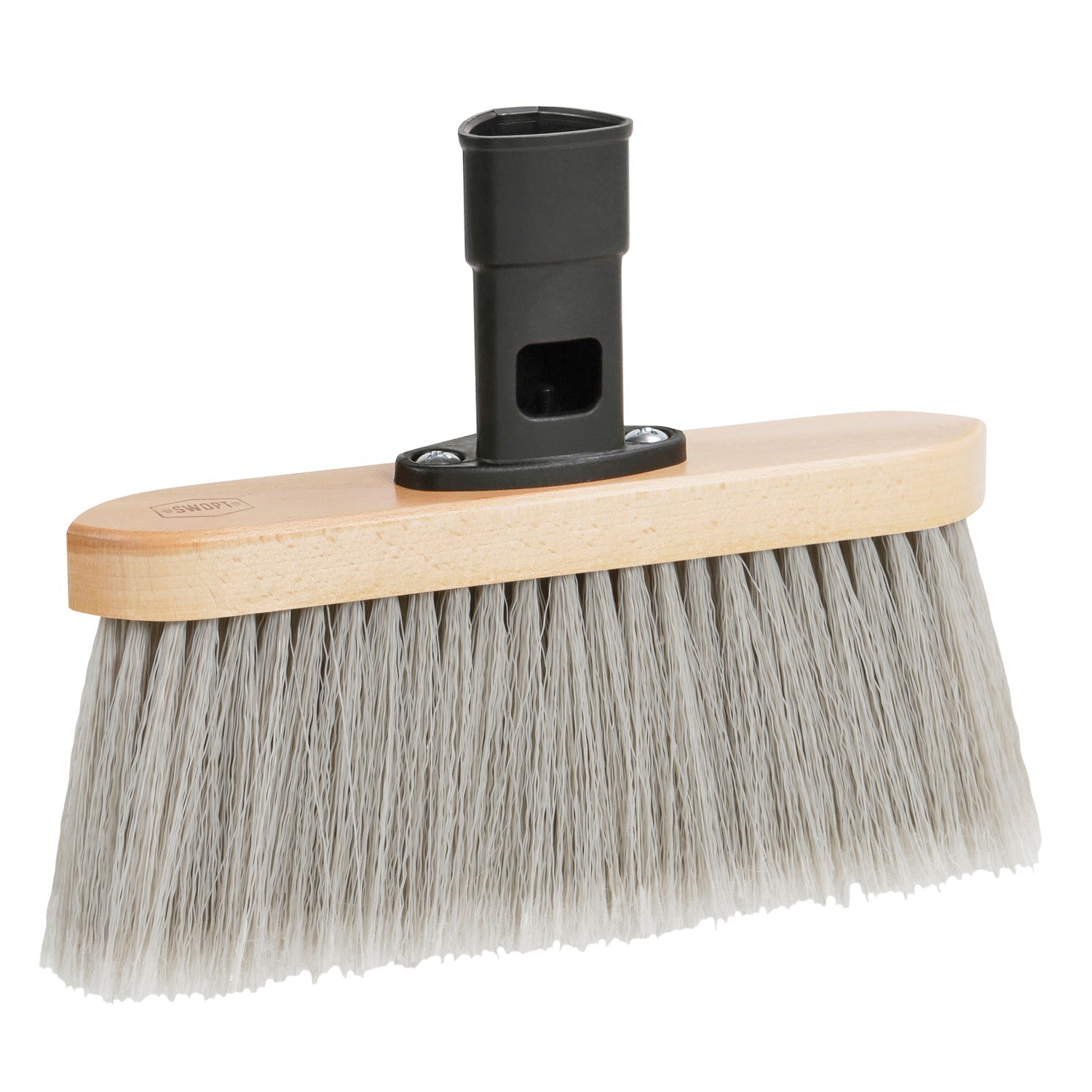 11 Inch Premium Smooth Surface Straight Broom Head - Heavy Duty Sweeping for Hardwood Floors, Tile & Outdoor Areas