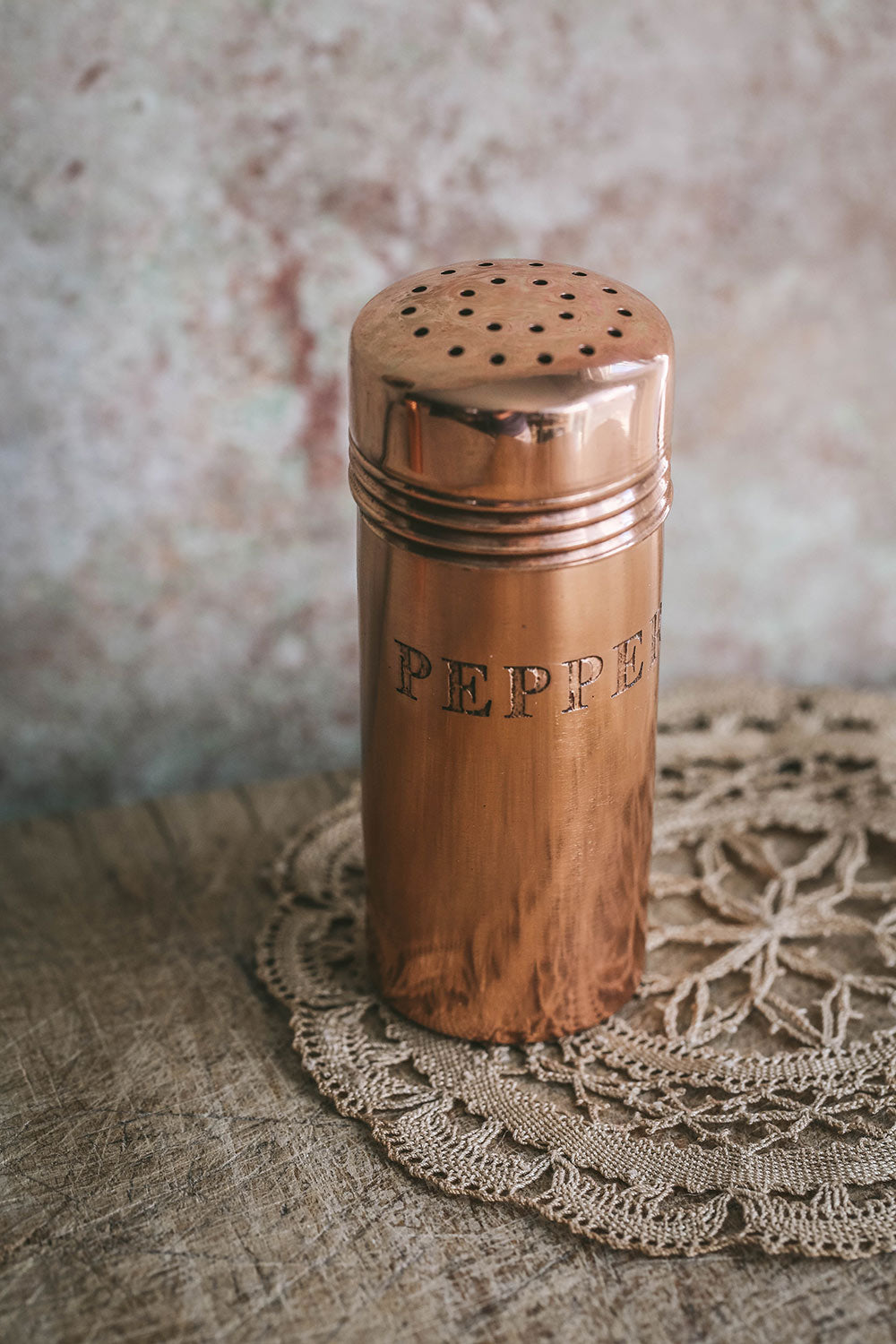 Premium Copper Salt and Pepper Shakers Set - Elegant Kitchen Spice Dispensers for Dining Table, Restaurant & Home Cooking