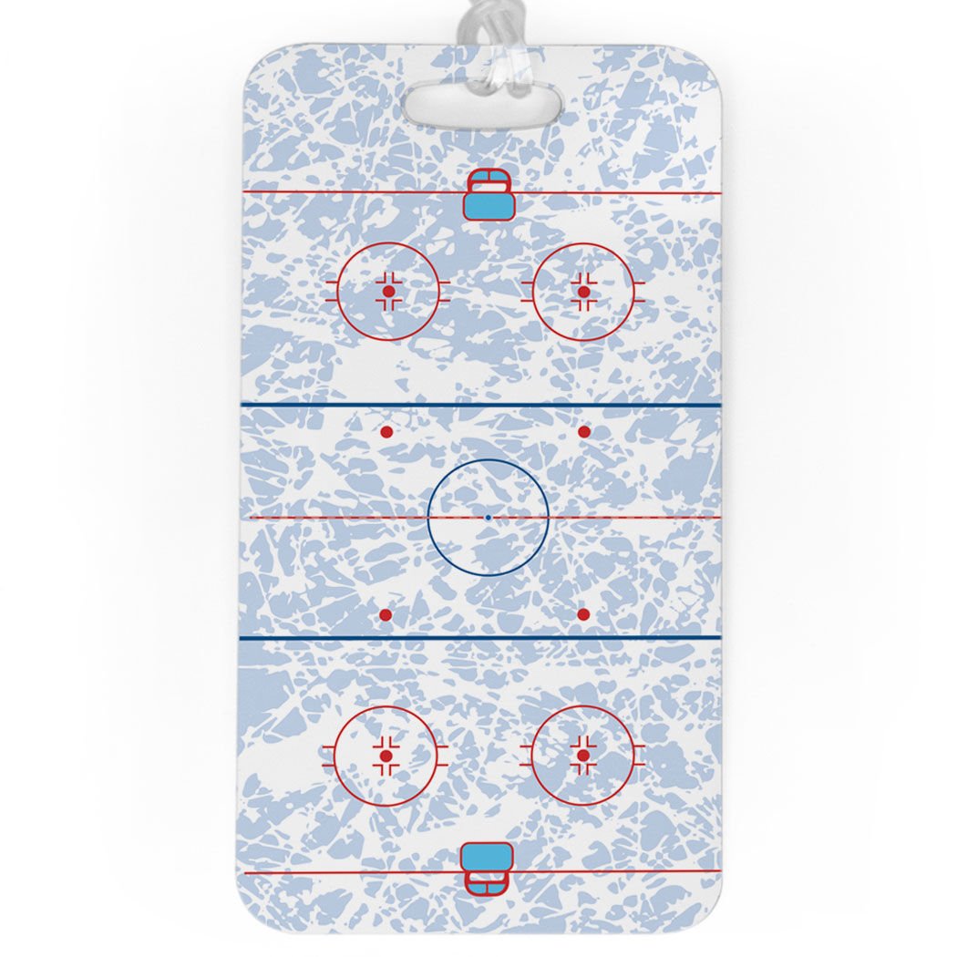ChalkTalkSPORTS Hockey Luggage Tag & Bag Tag for Ice Rink – Large Durable Hockey Gear Accessory | Perfect for Hockey Players, Coaches & Fans at Games & Travel
