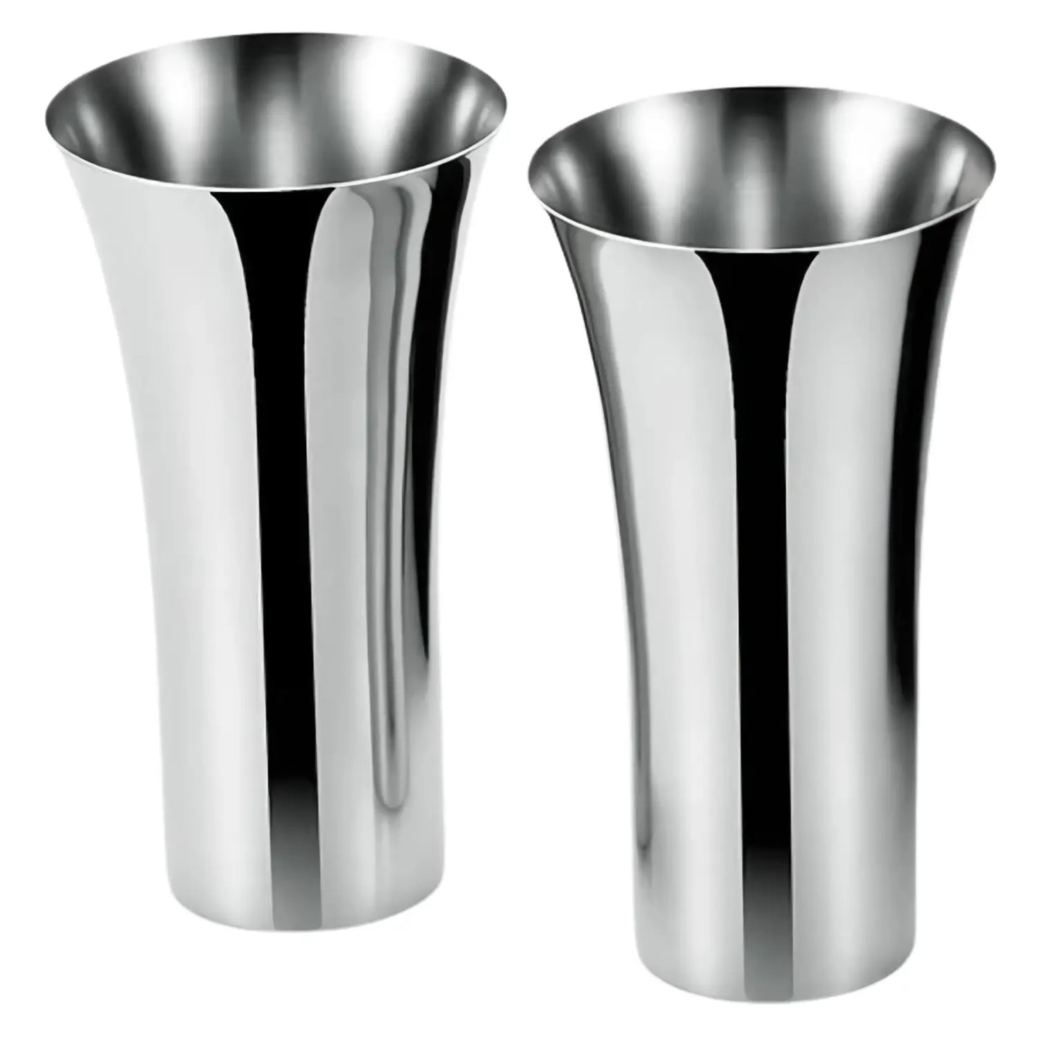 Asahi Premium Stainless Steel Beer Mug Set - 380ml (12.8oz) Insulated Double-Walled Cups, 2-Pack - Perfect for Chilled Beer, Outdoor Camping & BBQ Parties