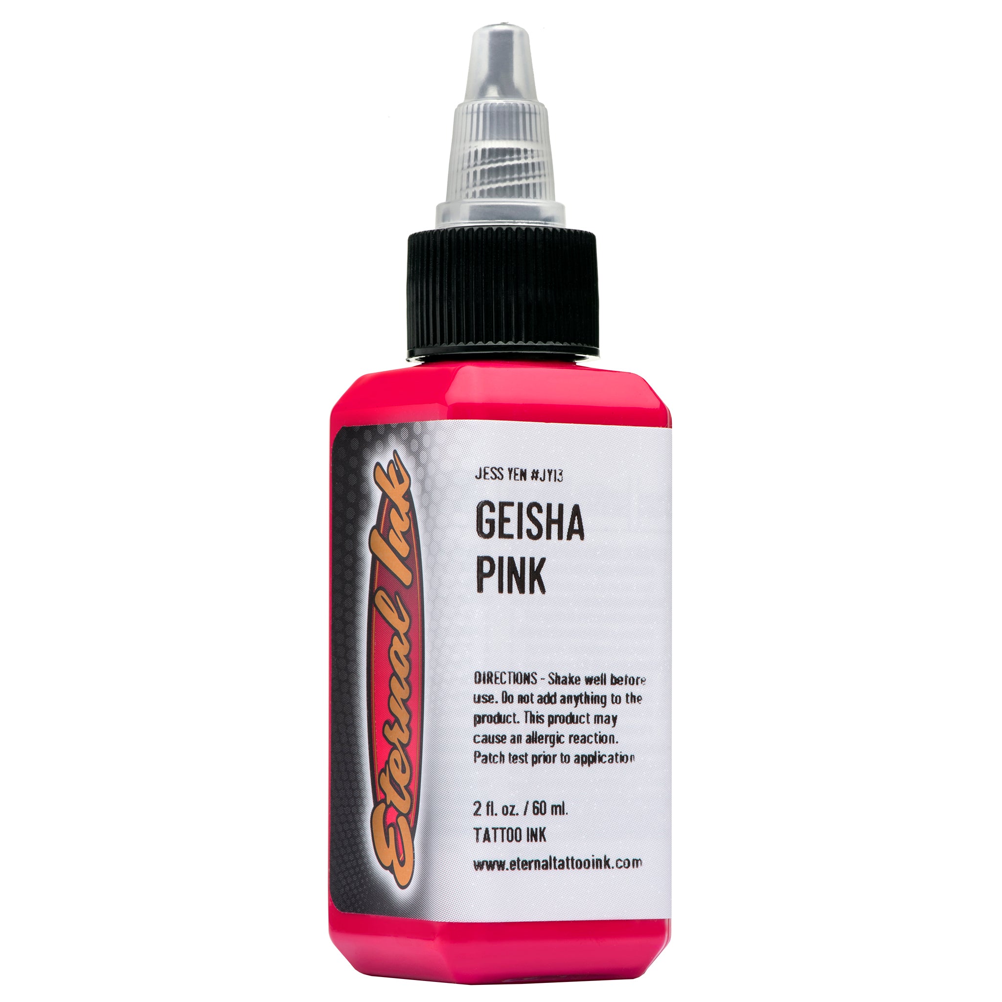 Eternal Jess Yen Geisha Pink Ink - 2oz Bottle for Calligraphy, Art & Tattoo Designs - Premium Japanese Style Ink for Artists & Crafters