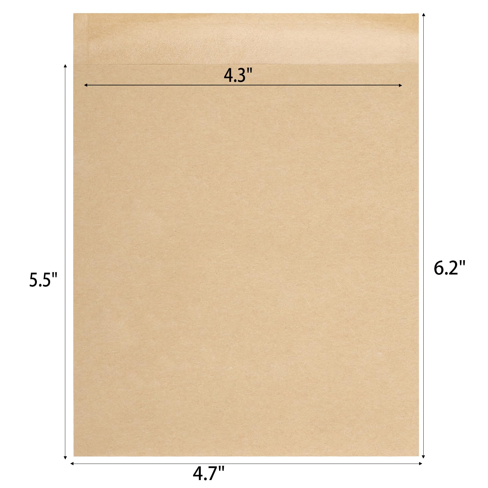 200 Pcs Unbleached Kraft Paper Bakery Bags 4.7x6.3 Inch - Eco-Friendly Small Cookie Bags for Treats, Donuts, Bread & Pastries | Perfect for Bakeries, Cafes & Home Baking Gifts
