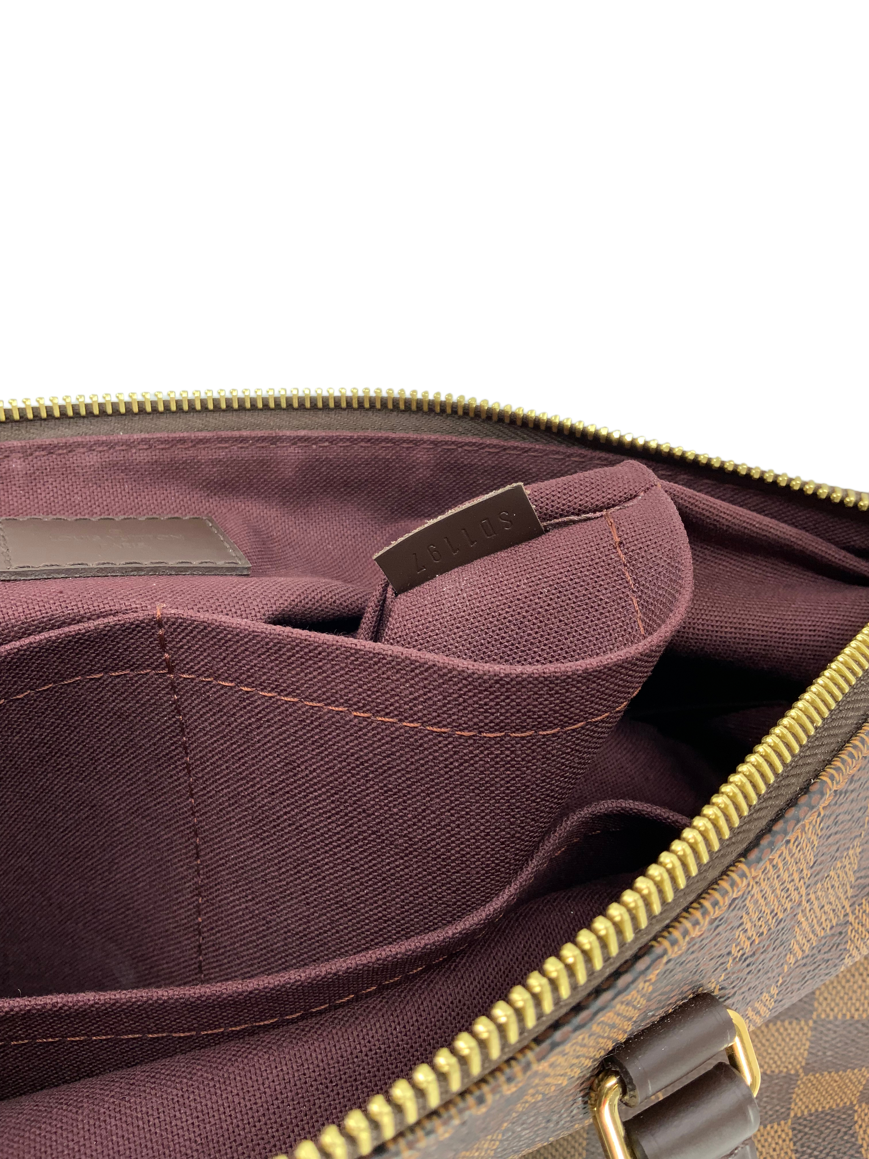 Authentic LOUIS VUITTON Damier Ebene Iena PM Tote Bag for Women - Luxury Designer Handbag for Work, Travel & Everyday Use