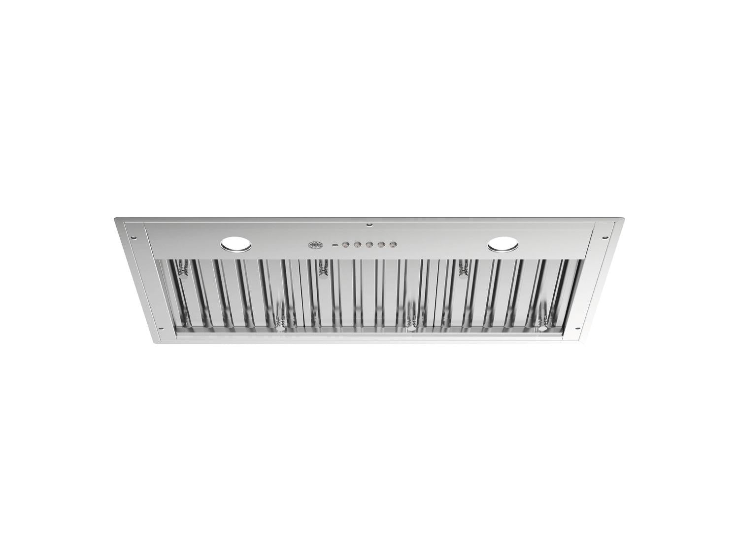 Bertazzoni KIN36XT 36-Inch Stainless Steel Range Hood with 2 Powerful 1200 CFM Motors - Perfect for Modern Kitchens & Professional Cooking Spaces